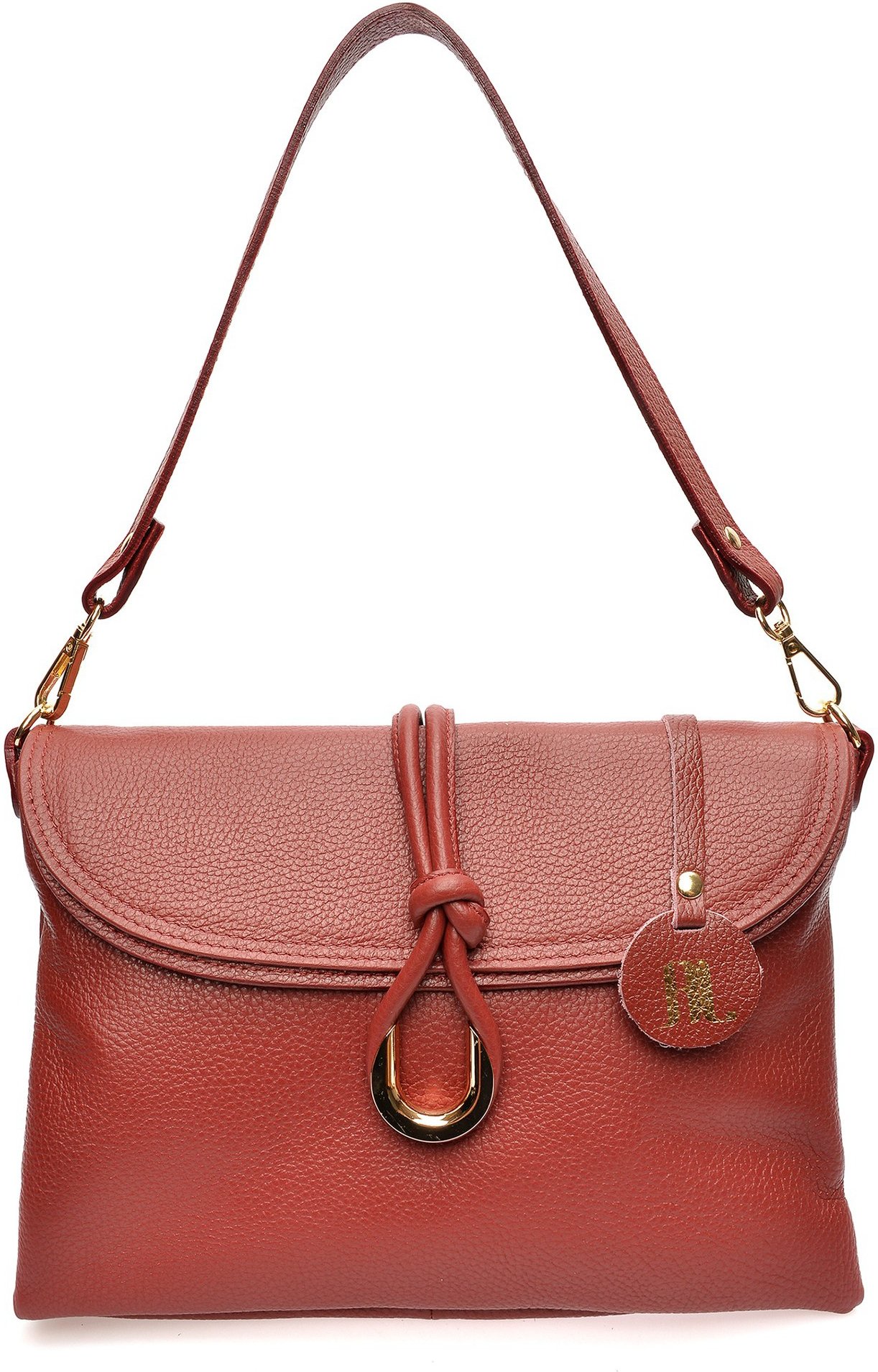 Anna Luchini Rot & Violett Rindsledertasche