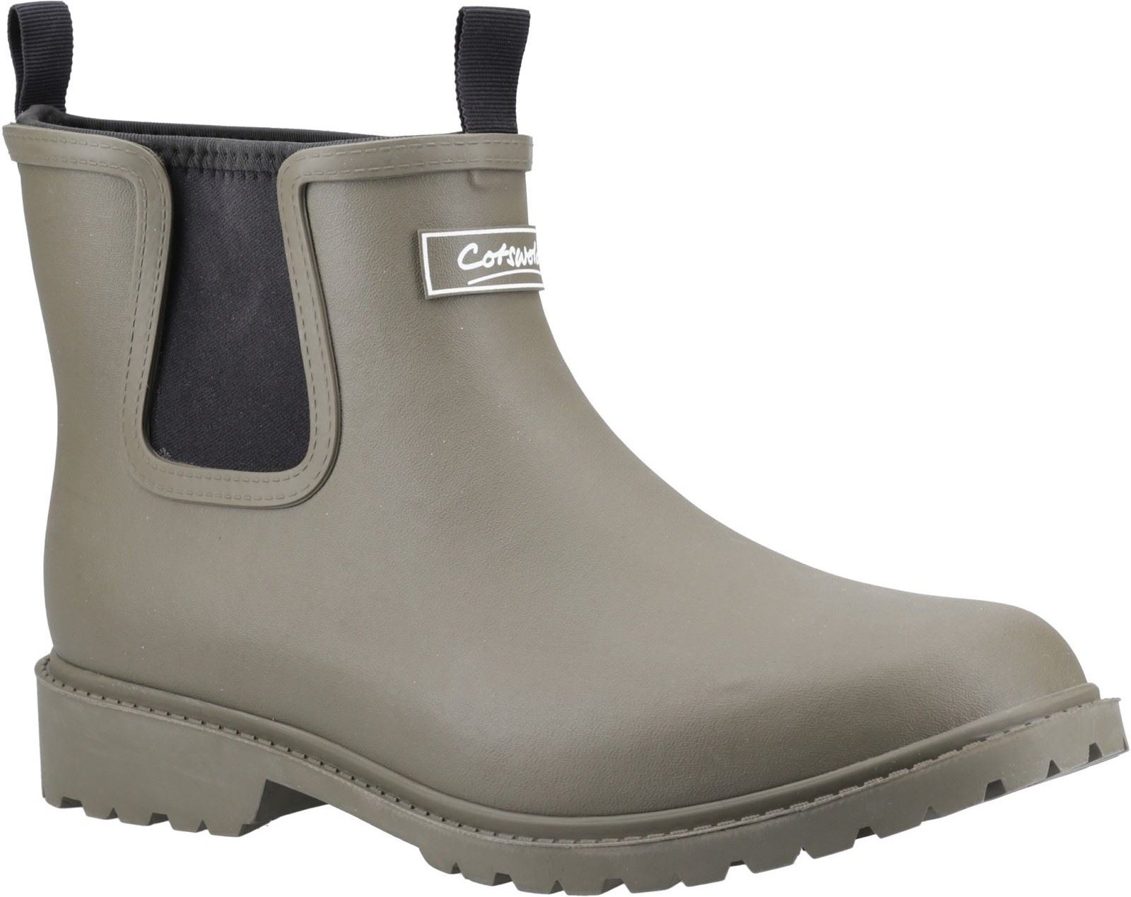 Cotswold Barton TPR+Neopren Herren Khaki Gummistiefel