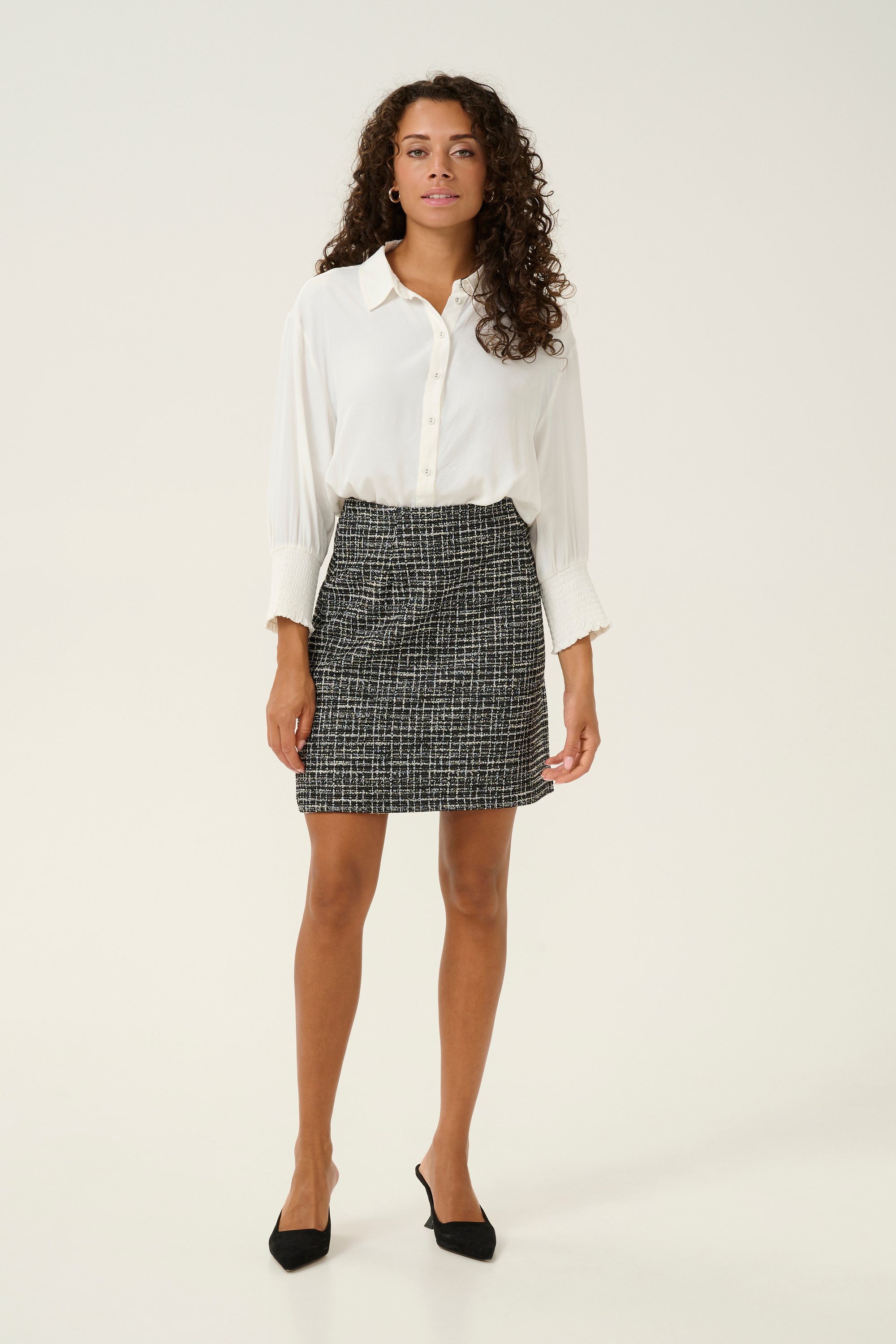 Rock Regular fit black white