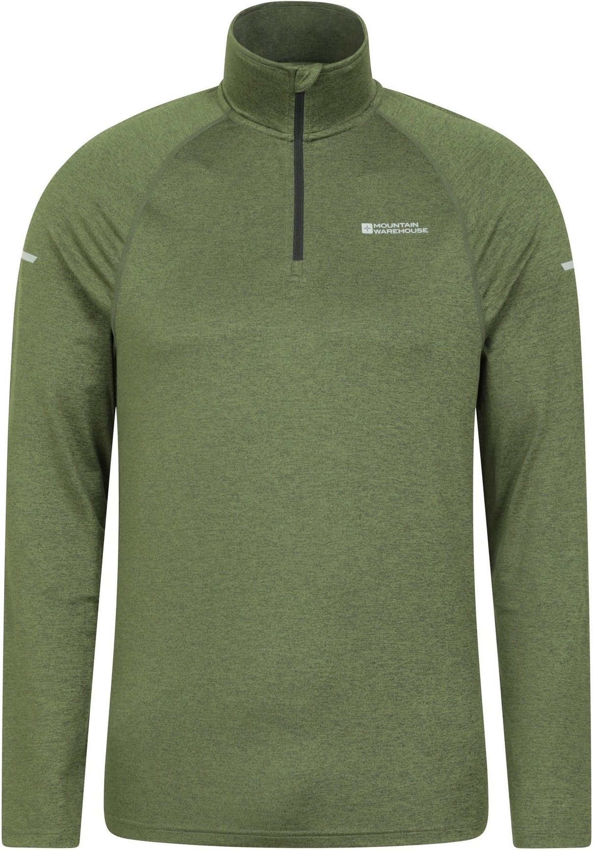 Mountain Warehouse - "Echo" Midlayer mit halbem Reißverschluss für Herren (Grün)