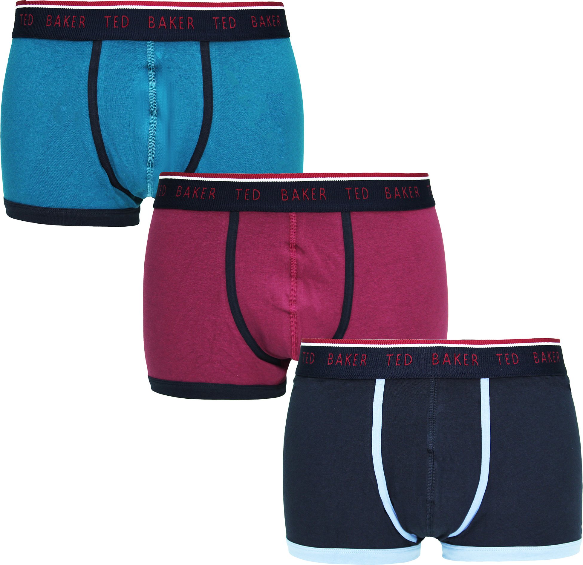 Ted Baker 3-Pack-Sortaled-Boxer-Shorts Hosen Set Mens UC8MGU03Textchi