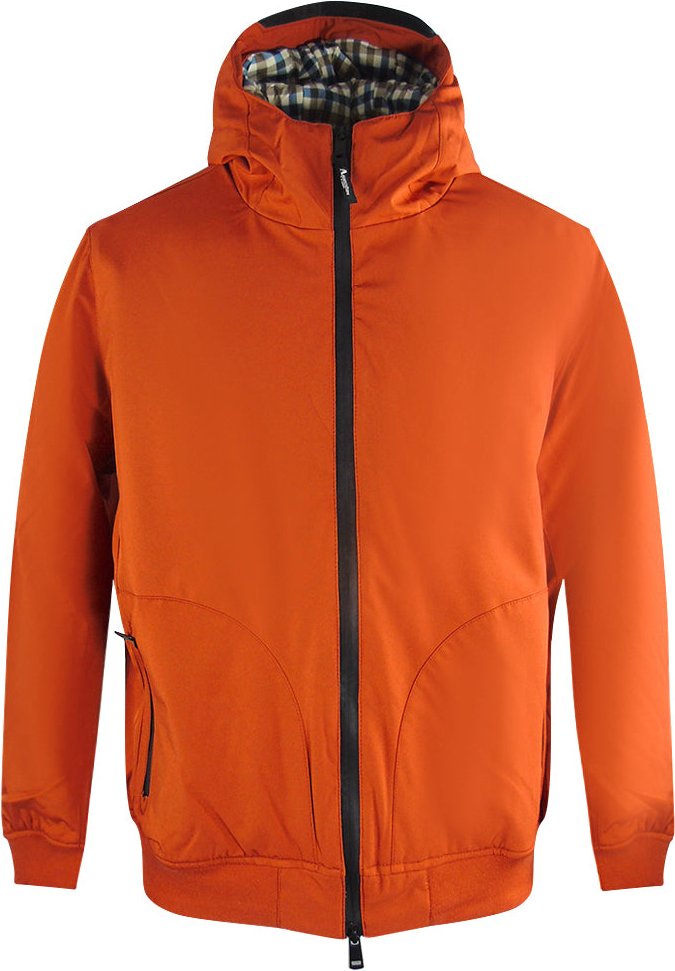 Aquascutum Active Rostorange Jacke Mit Kapuze
