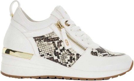 Dune London - "Eilisia" Schlangenmuster Sneaker für Damen, Keilabsatz (Natürlich)