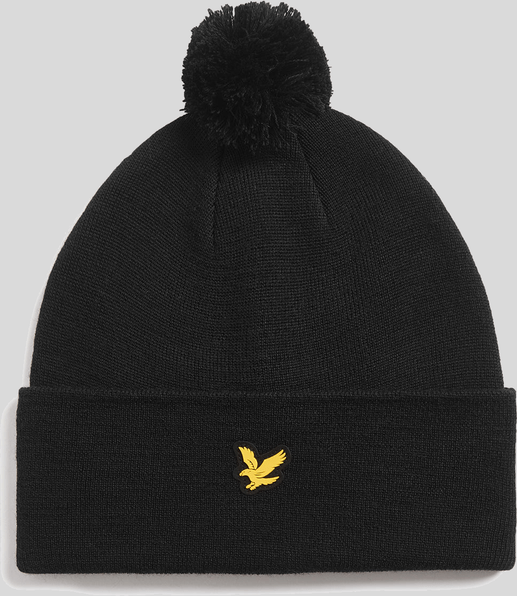 Lyle & Scott Golf Beanie aus Merinowollmischung - Schwarz