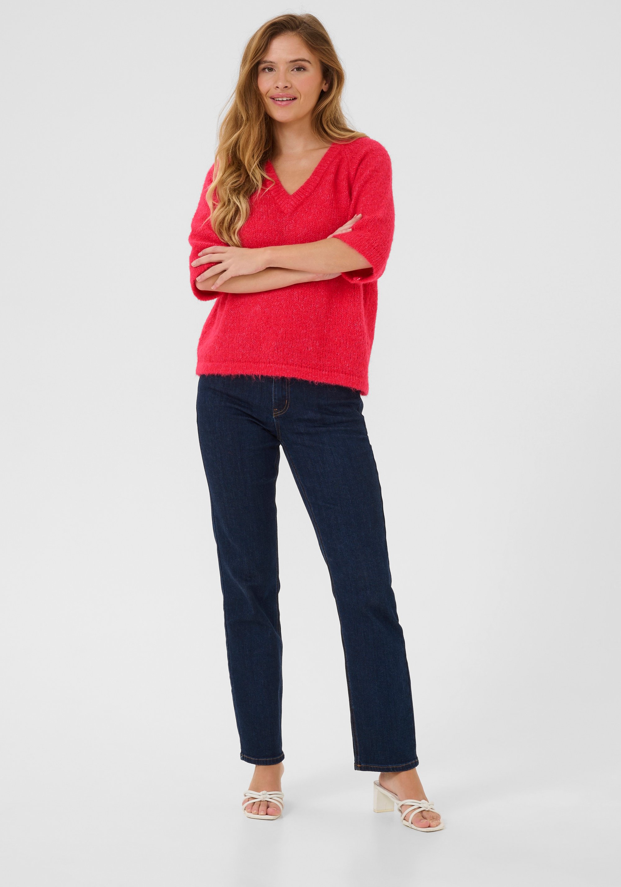 Strickpullover Baggy fit berry