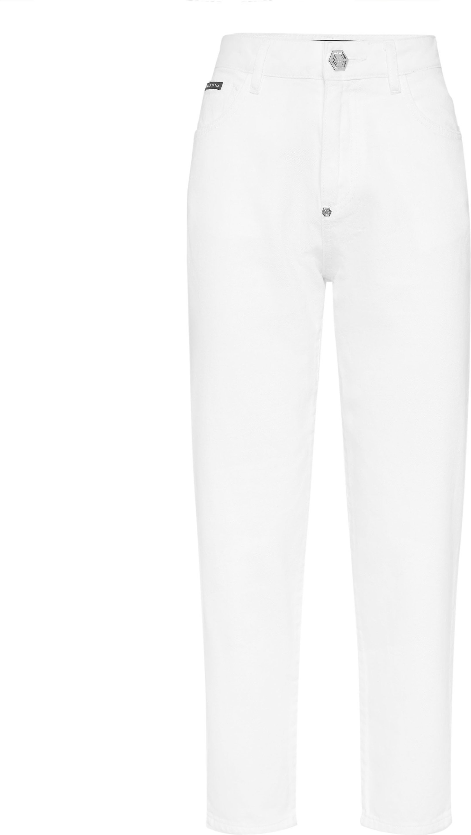 Denim Trousers Mom Fit Logo