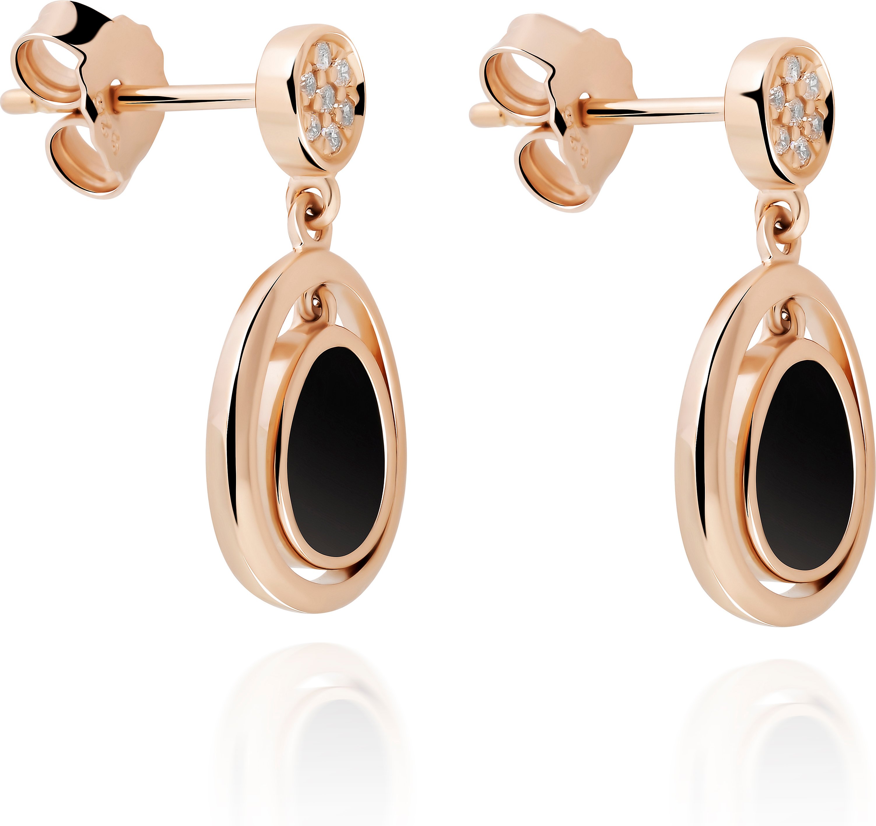 Orphelia 'Alda' Damen 925 Sterling Silber Ohrhänger - Rose ZO-7470