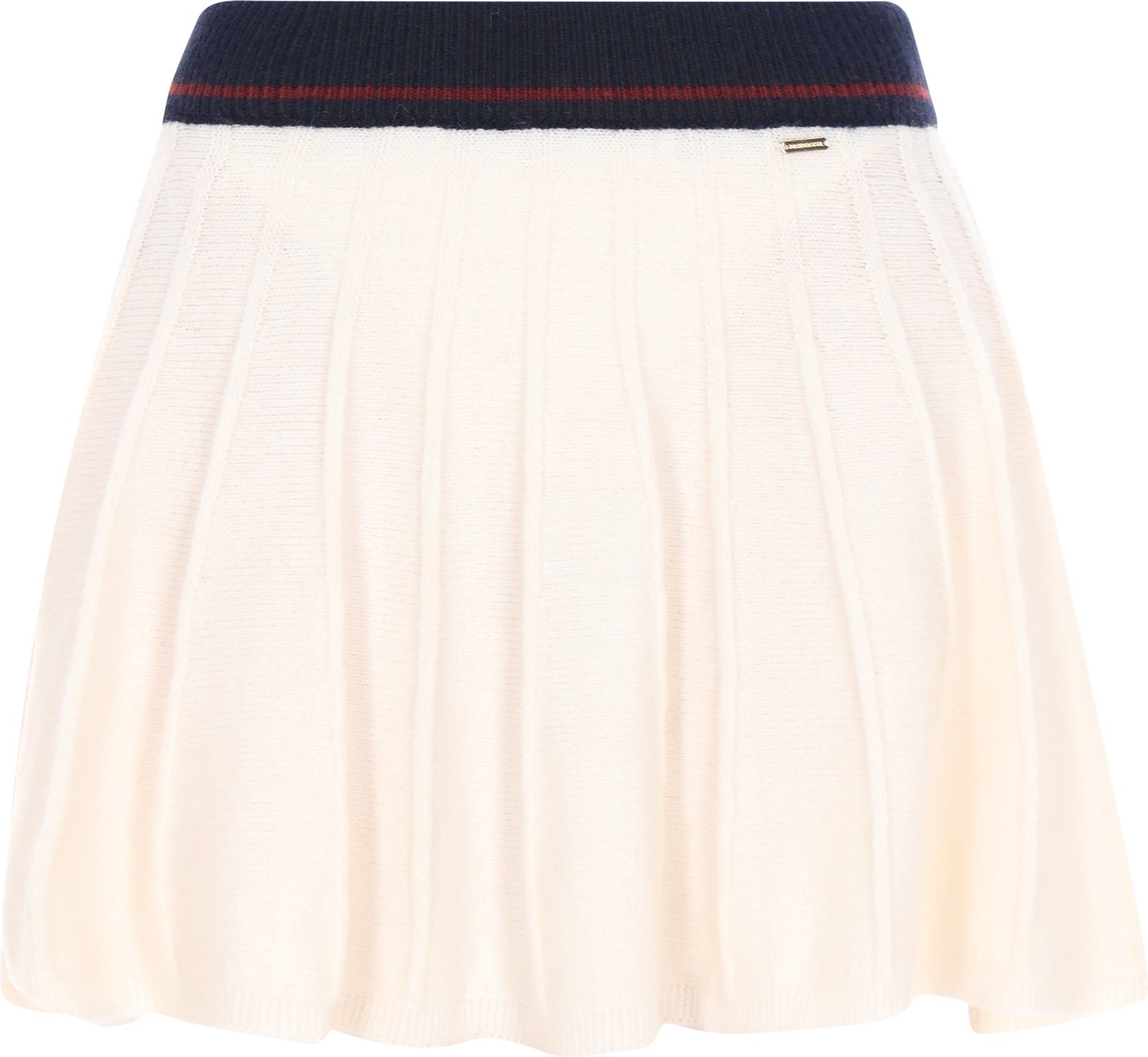 Dreimaster Rock Frauen Offwhite Marineblau Weinrot