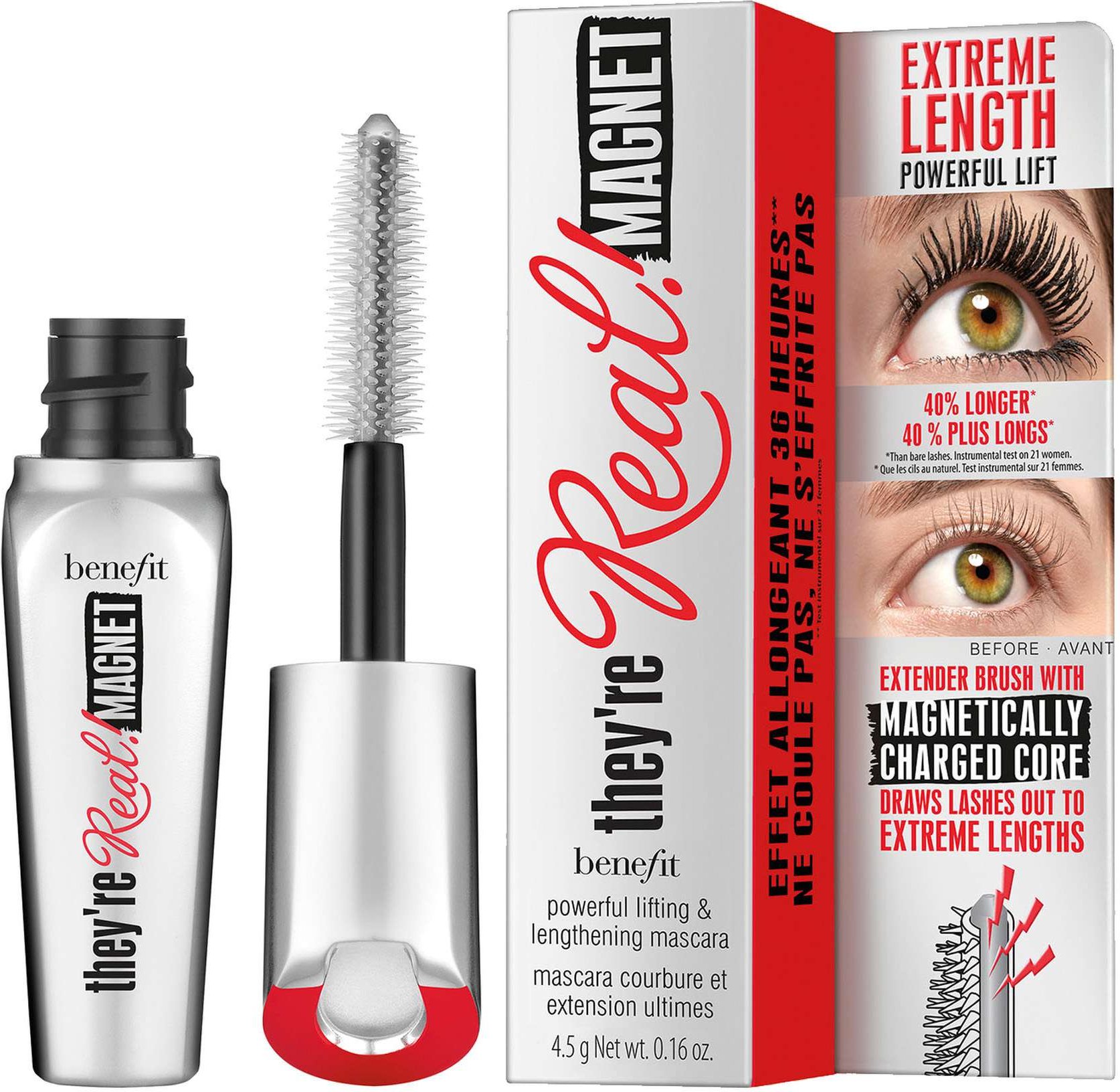 Benefit They're Real! Magnet Mascara - Volumenspendende Schwarze Formel