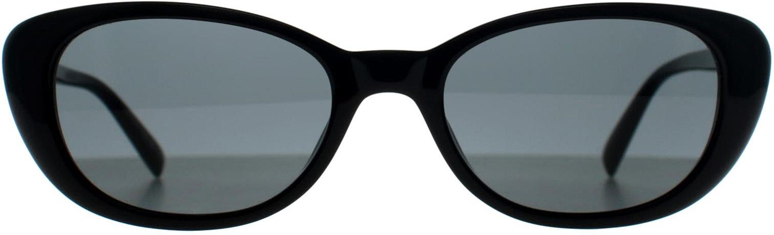 Saint Laurent Cat Eye Womens Glänzend Schwarz Grau SL 822