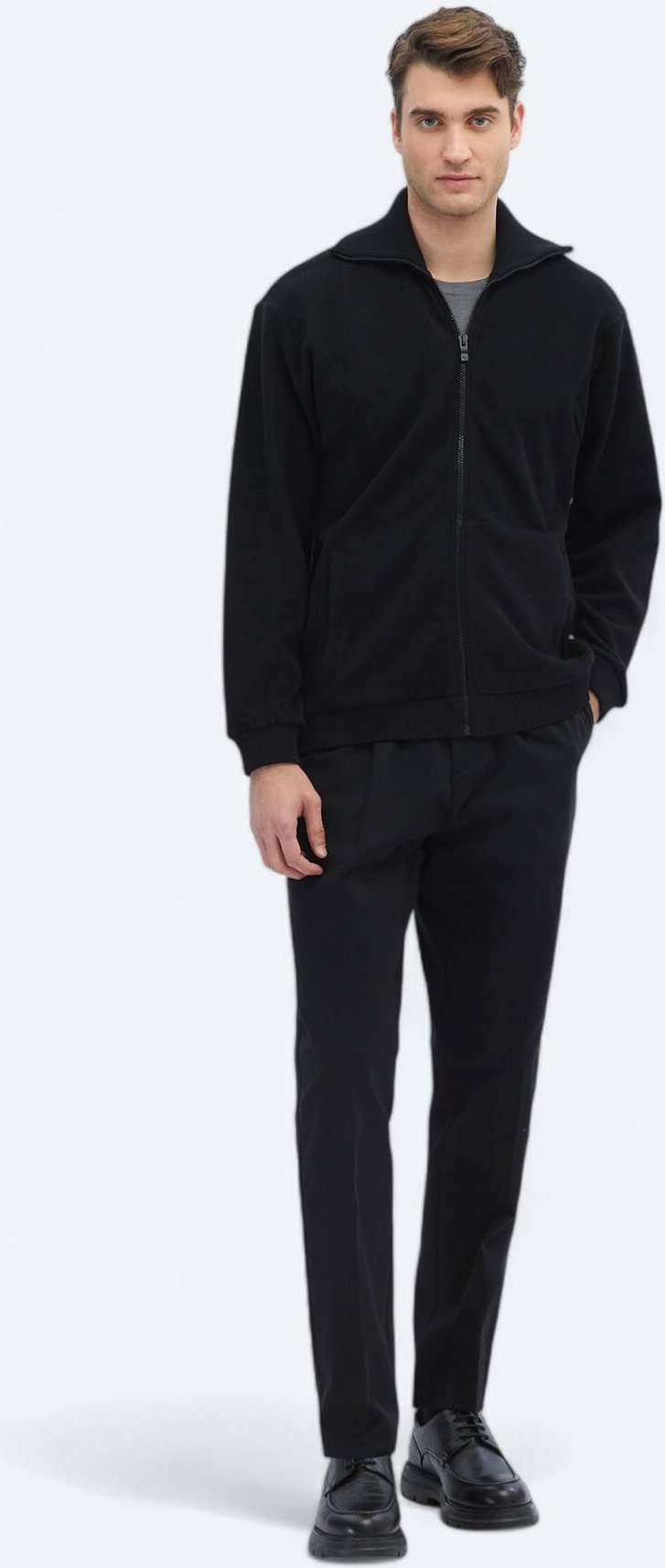 Sweatshirt mit hohem Kragen