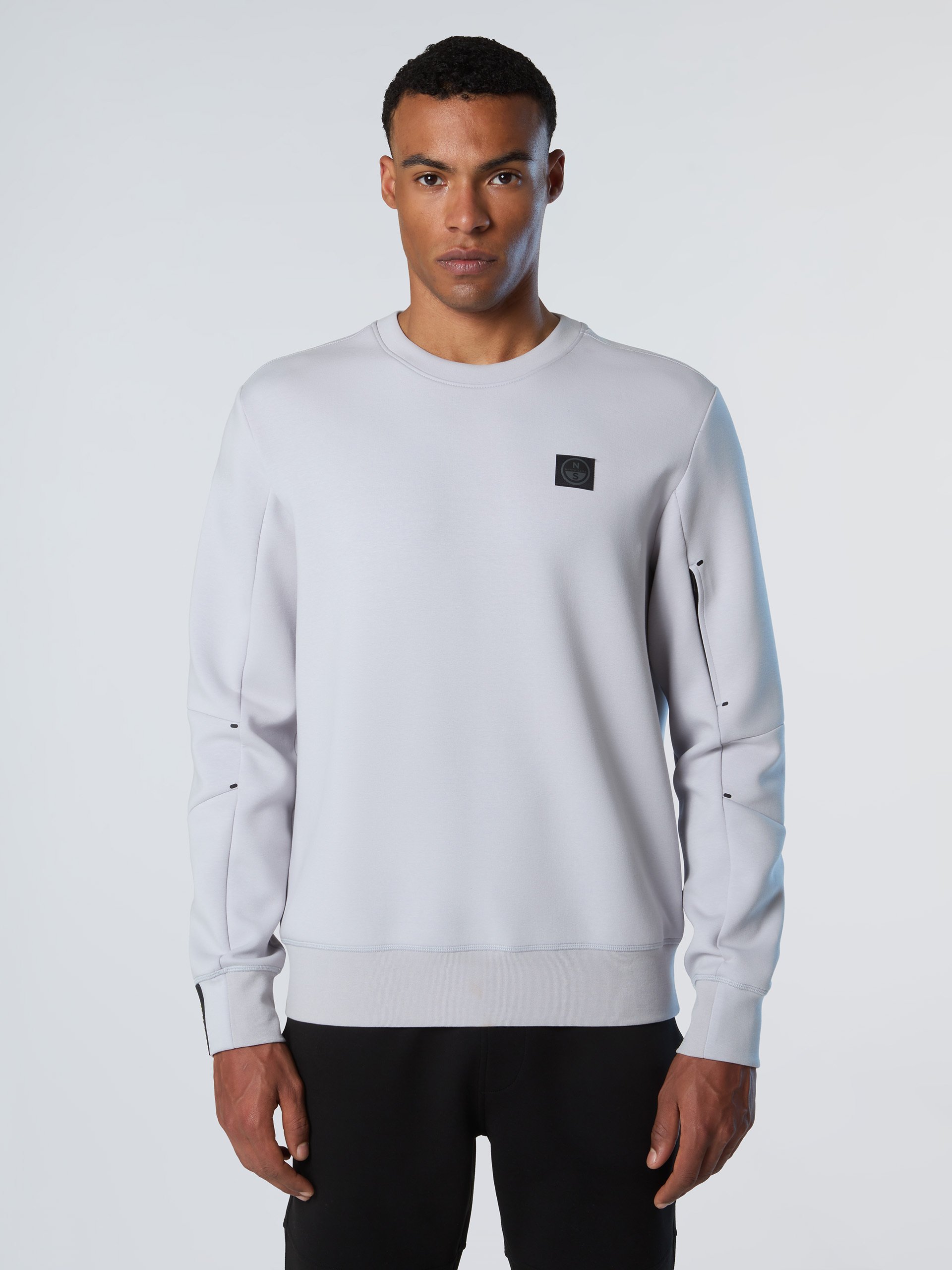 North Sails Sweatshirt Tauchgewebe mit Rundhalsausschnitt