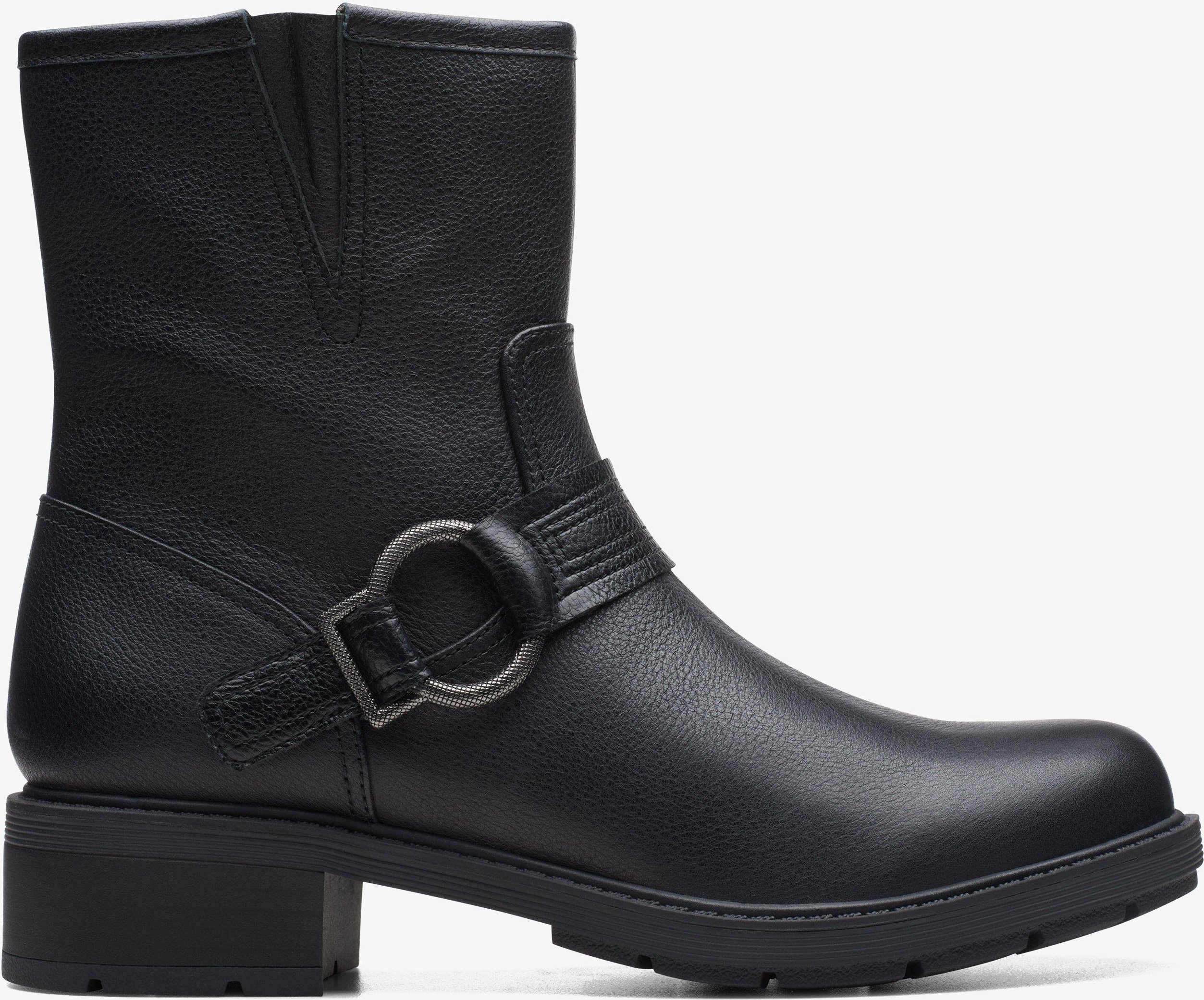 Hearth Cross Schwarze Lederstiefel