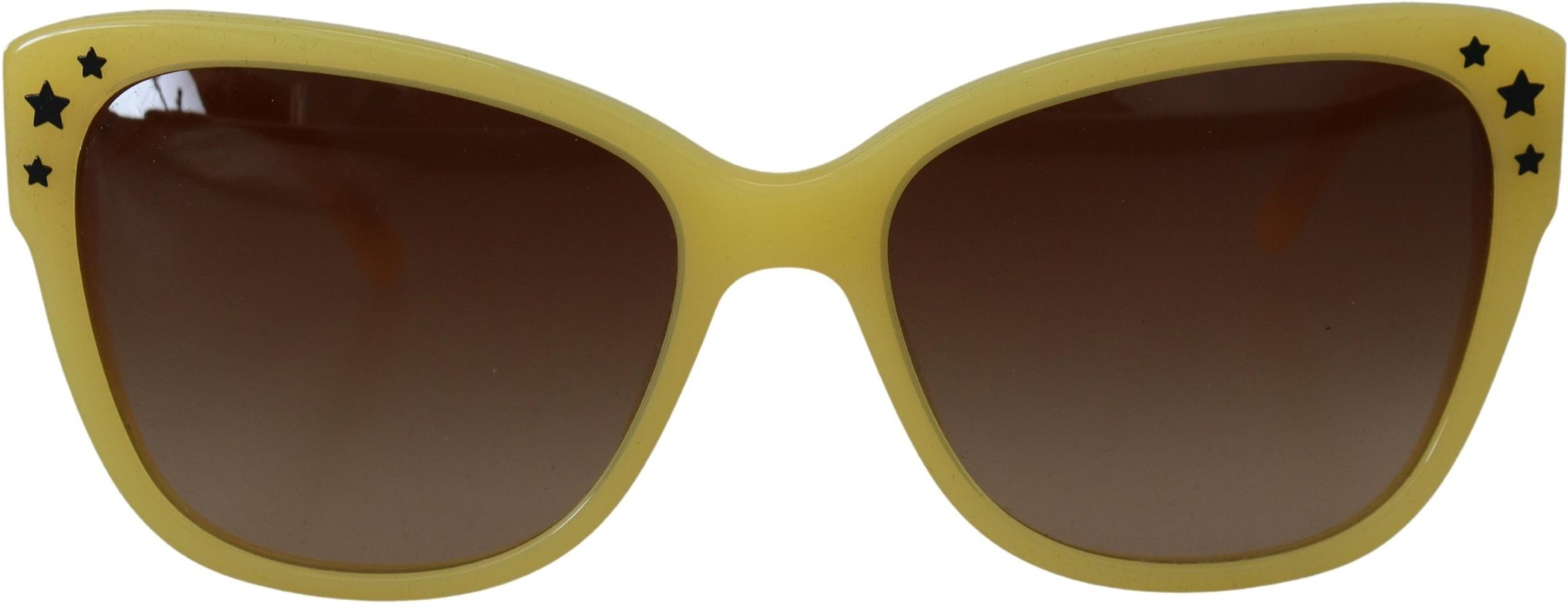 Dolce & Gabbana Chic Gelbe Acetat Verlauf Damen Sonnenbrille