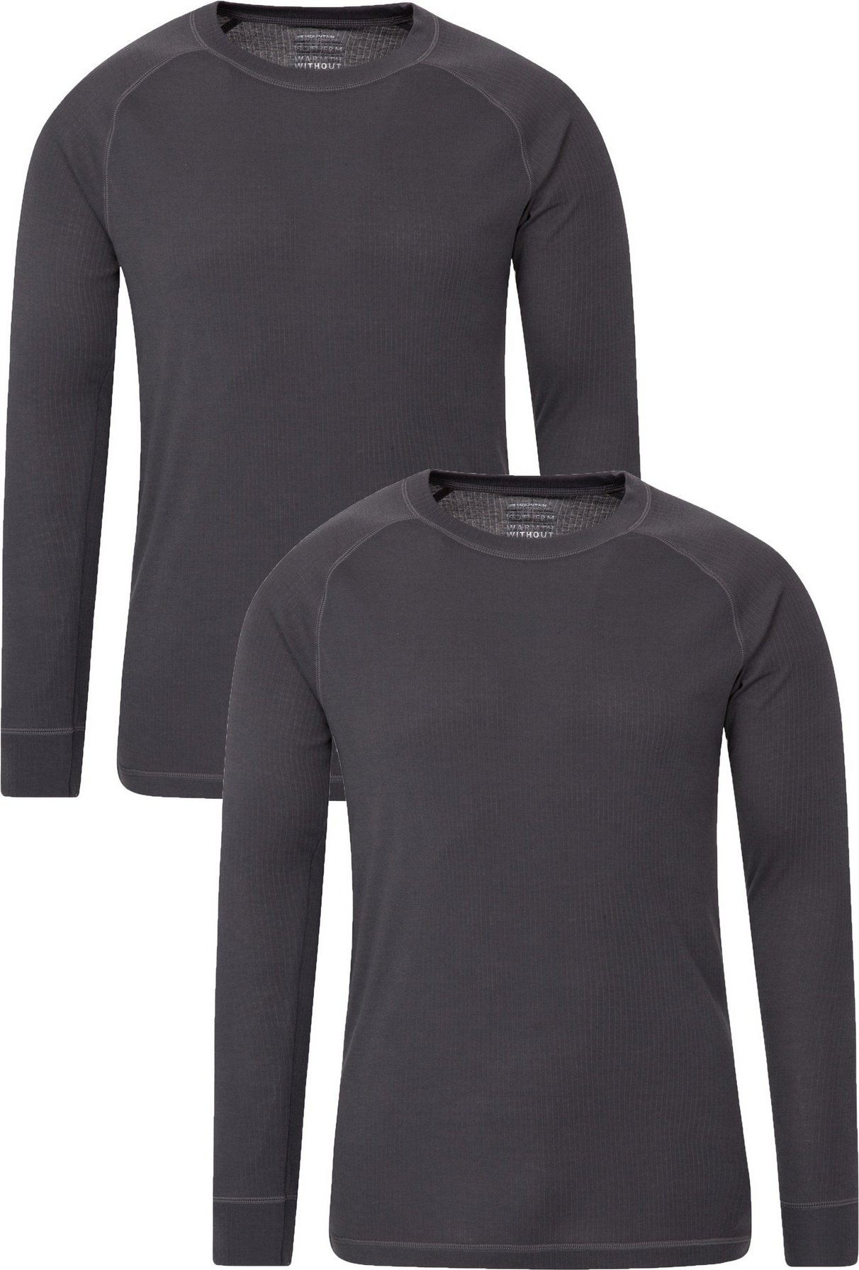 Mountain Warehouse - "Talus" Base Layer Oberteil für Herren (2er-Pack) (Holzkohle)
