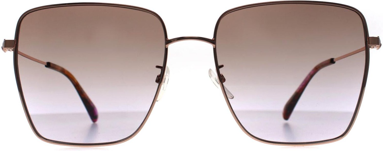 Moschino MOS072/G/S DDB QR Sonnenbrille in Roségold mit violettem Farbverlauf