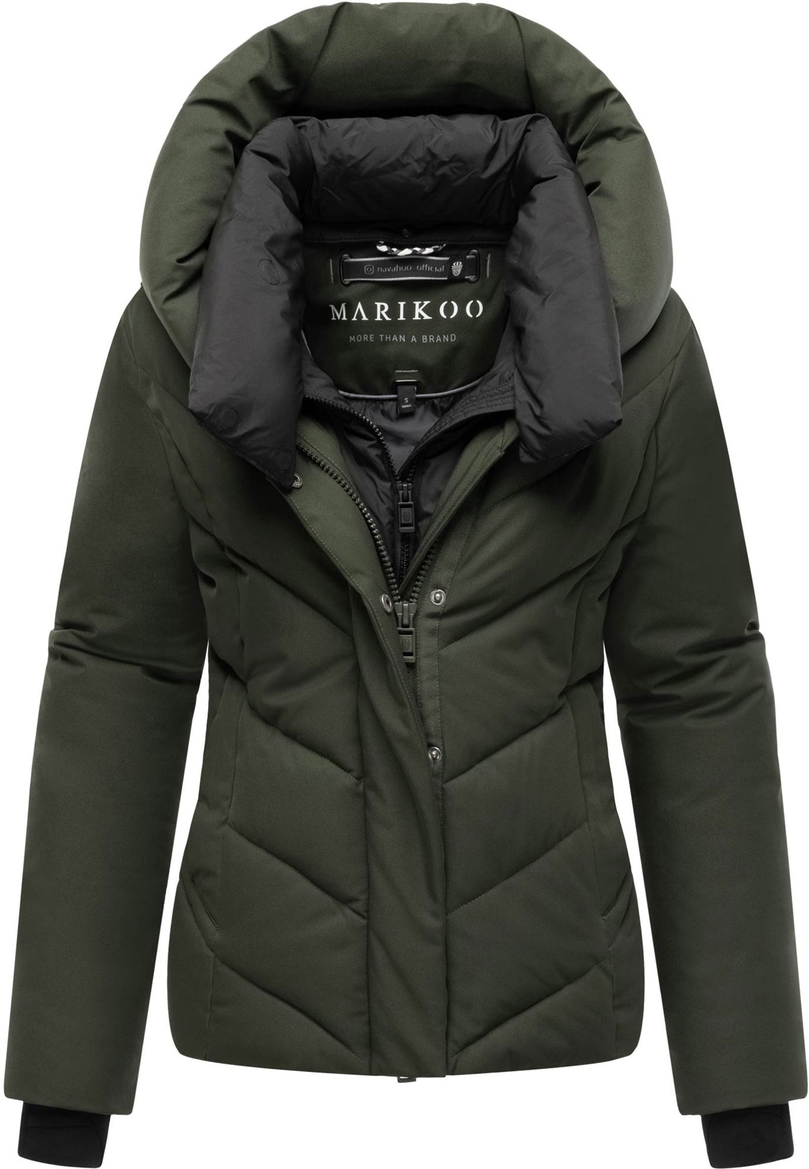 Marikoo Damen Wintersteppjacke Nadiraa mit 2-in-1-Design & Kapuze