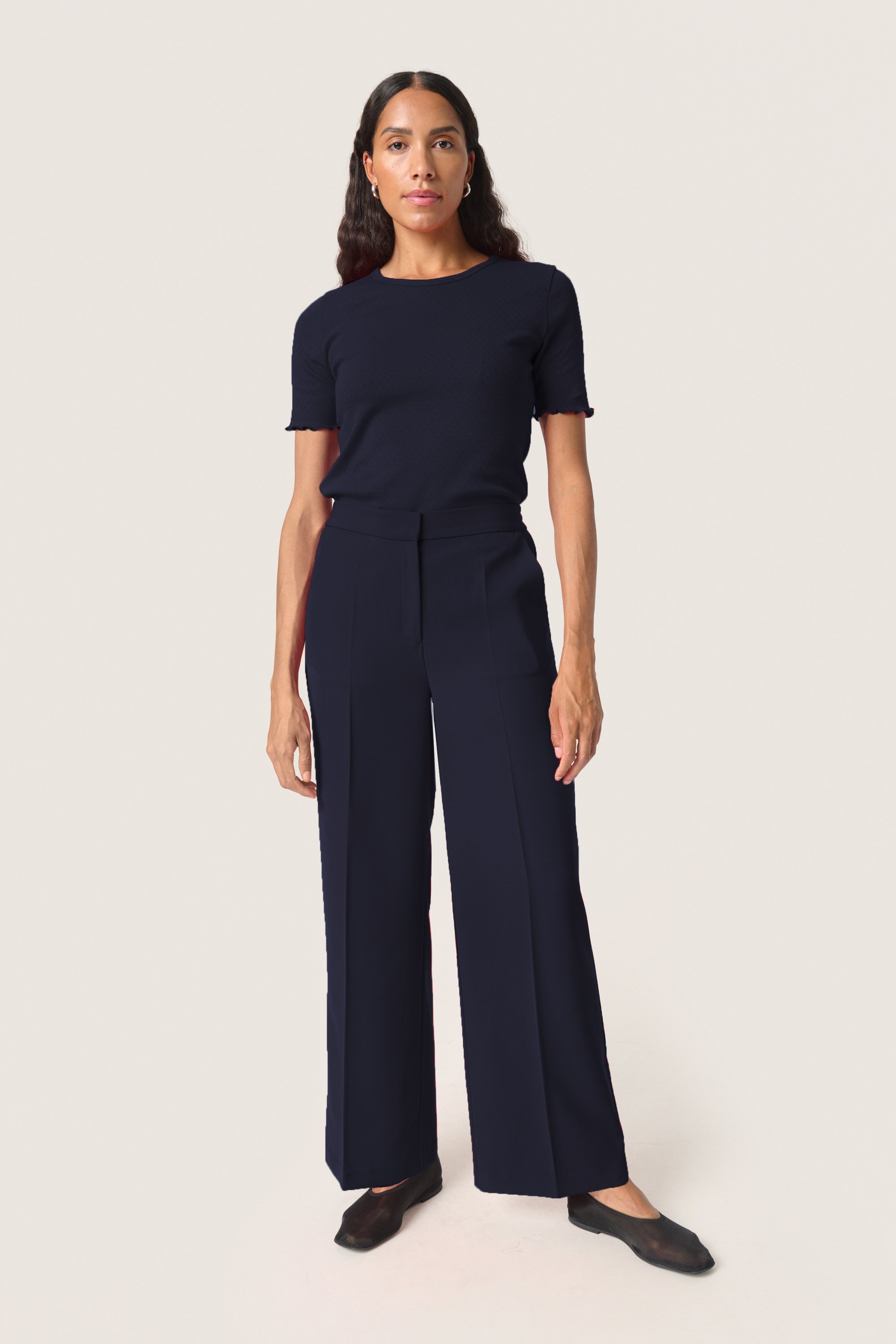 Thumbnail - Casual Hose Lockere Passform Night Sky navy
