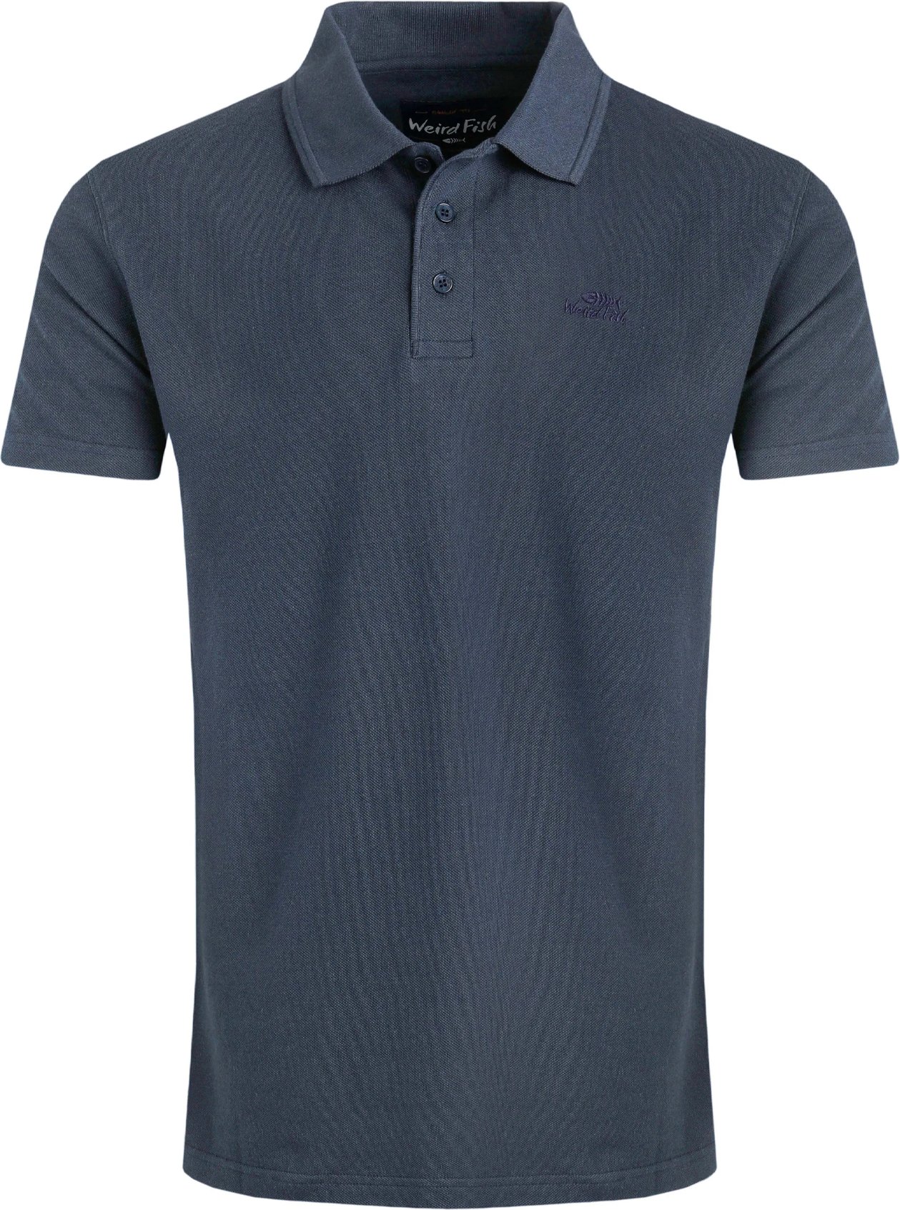 Weird Fish - "Giles" Poloshirt für Herren, Piqué (Marine)