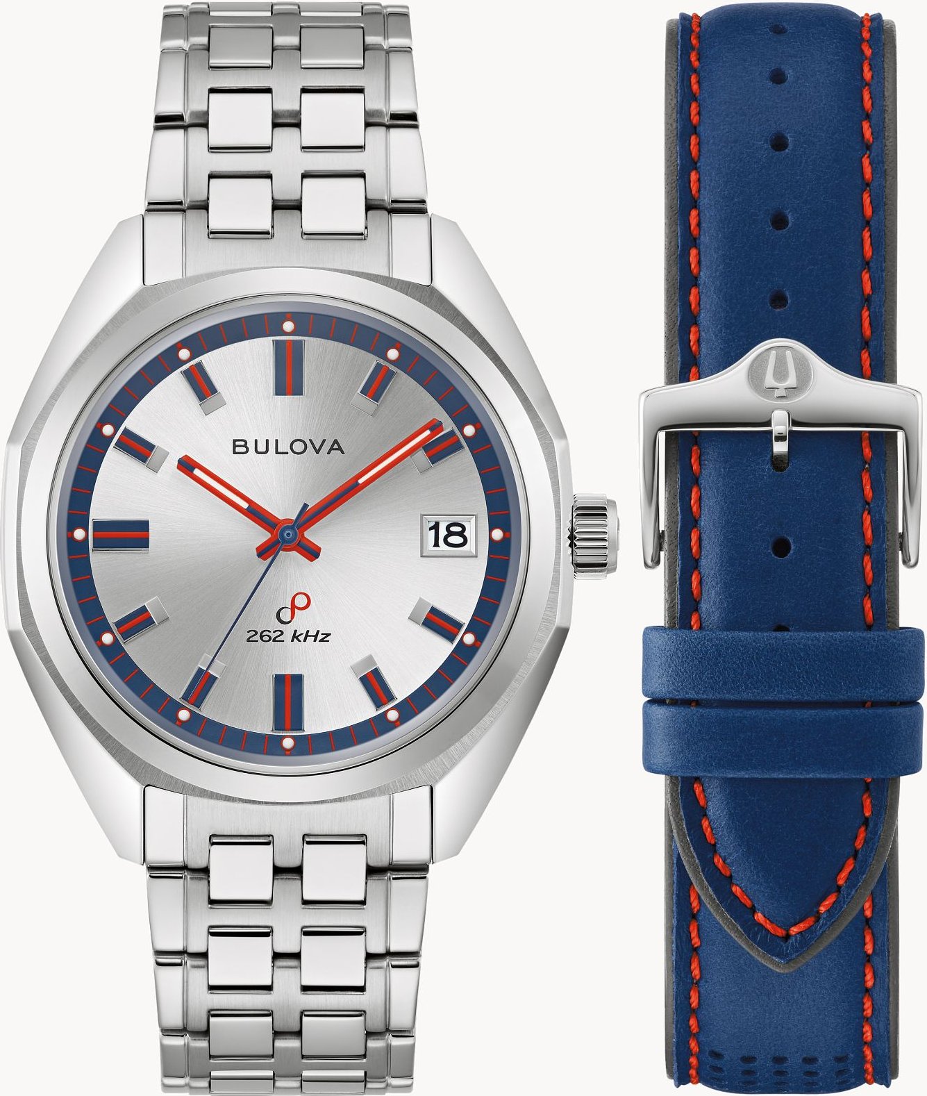 Bulova Jet Star 50th Anniversary Limited Edition Herren-Silberuhr 96K112