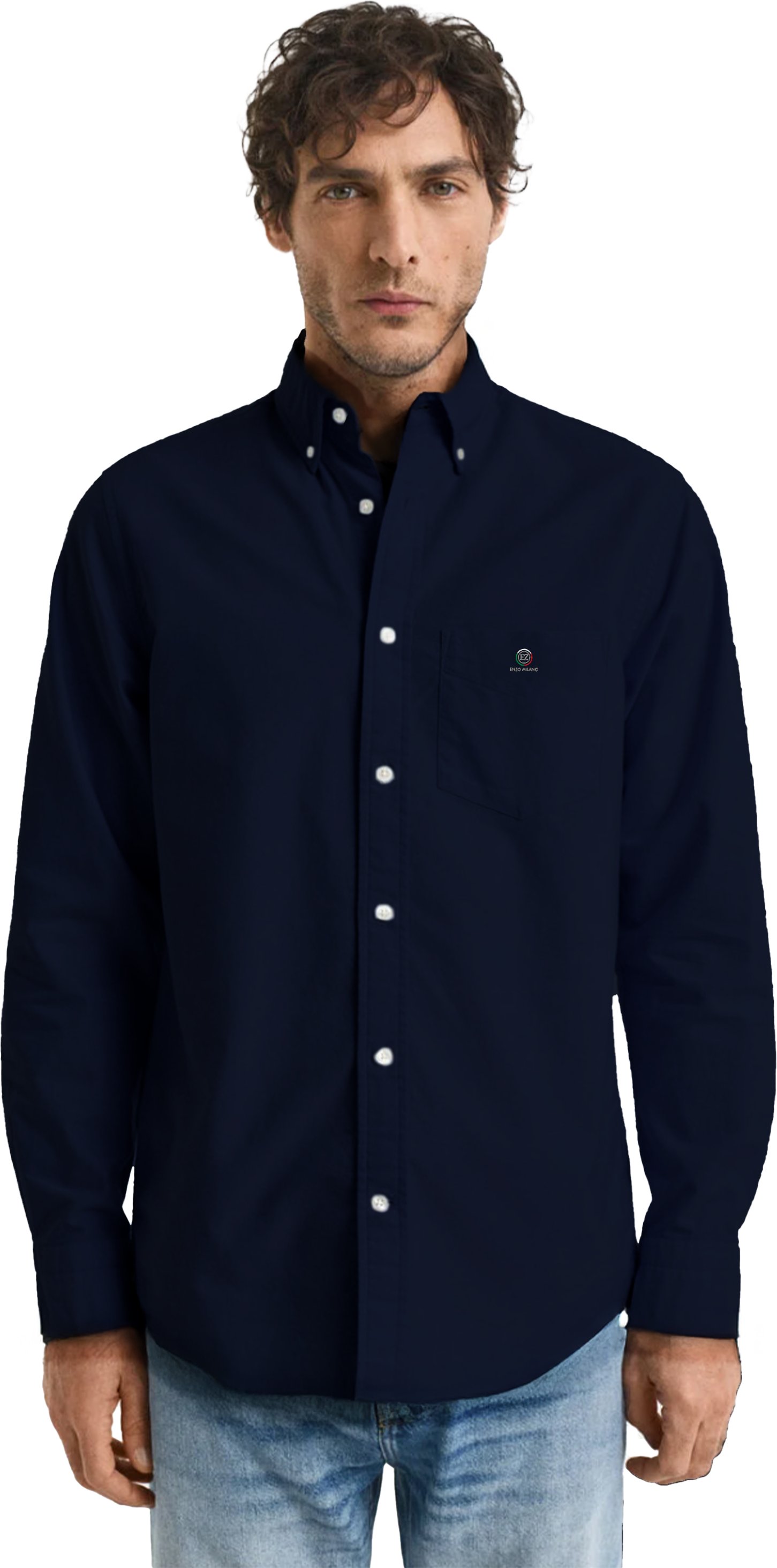 Thumbnail - Enzo | Herren Regular Fit Oxford Hemd