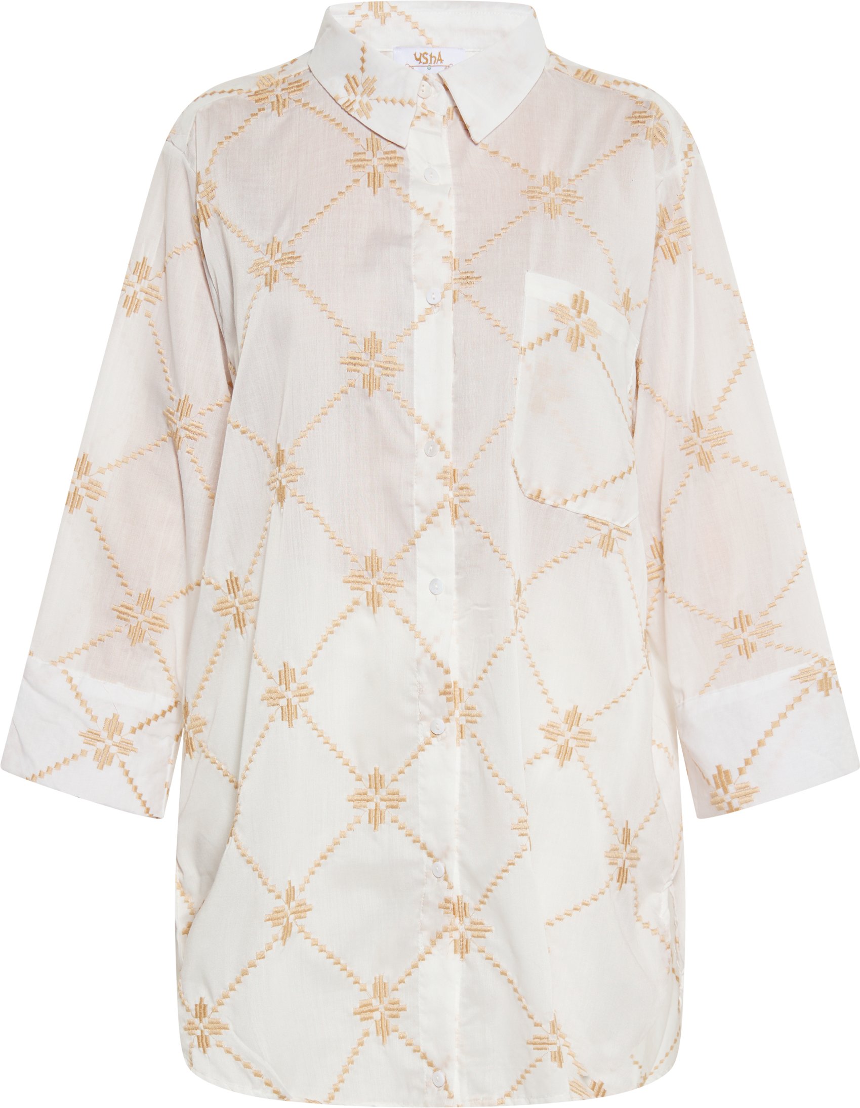 usha Bluse Damen weiss