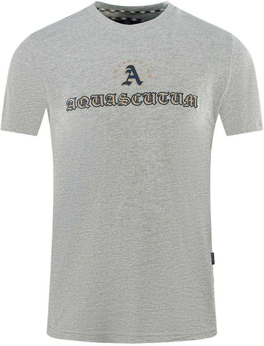 Aquascutum - T-Shirt für Herren/Damen Unisex, Logo (Grau)