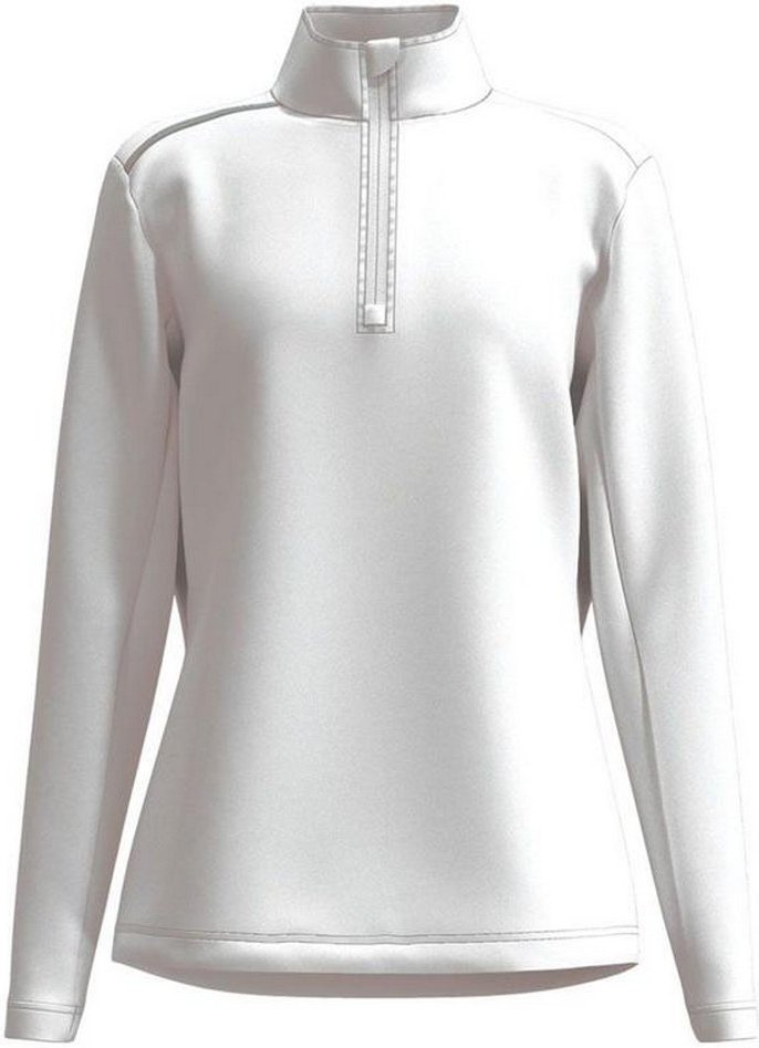 Forelson - "Broadway" Base Layer Oberteil mit kurzem Reißverschluss für Damen - Emblem (Weiß)