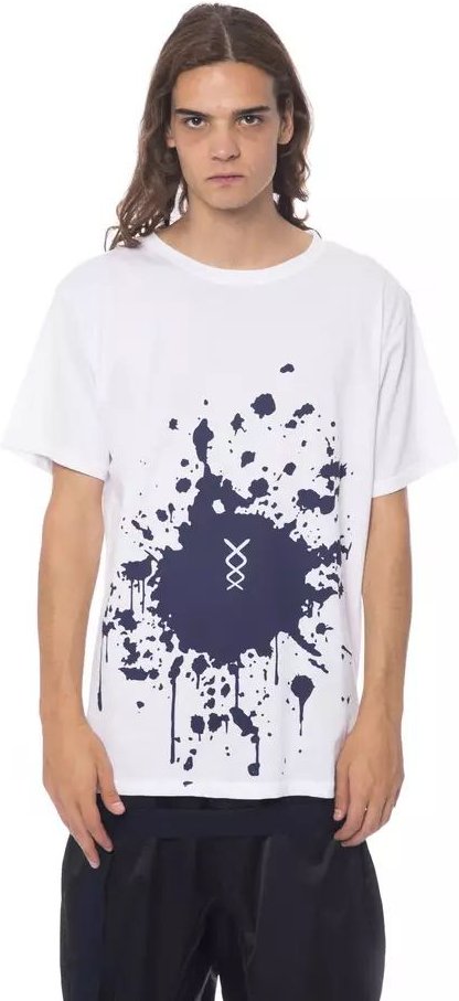 T-Shirt mit Kurzarm und Rundhalsausschnitt - Tintenfleck Grafik