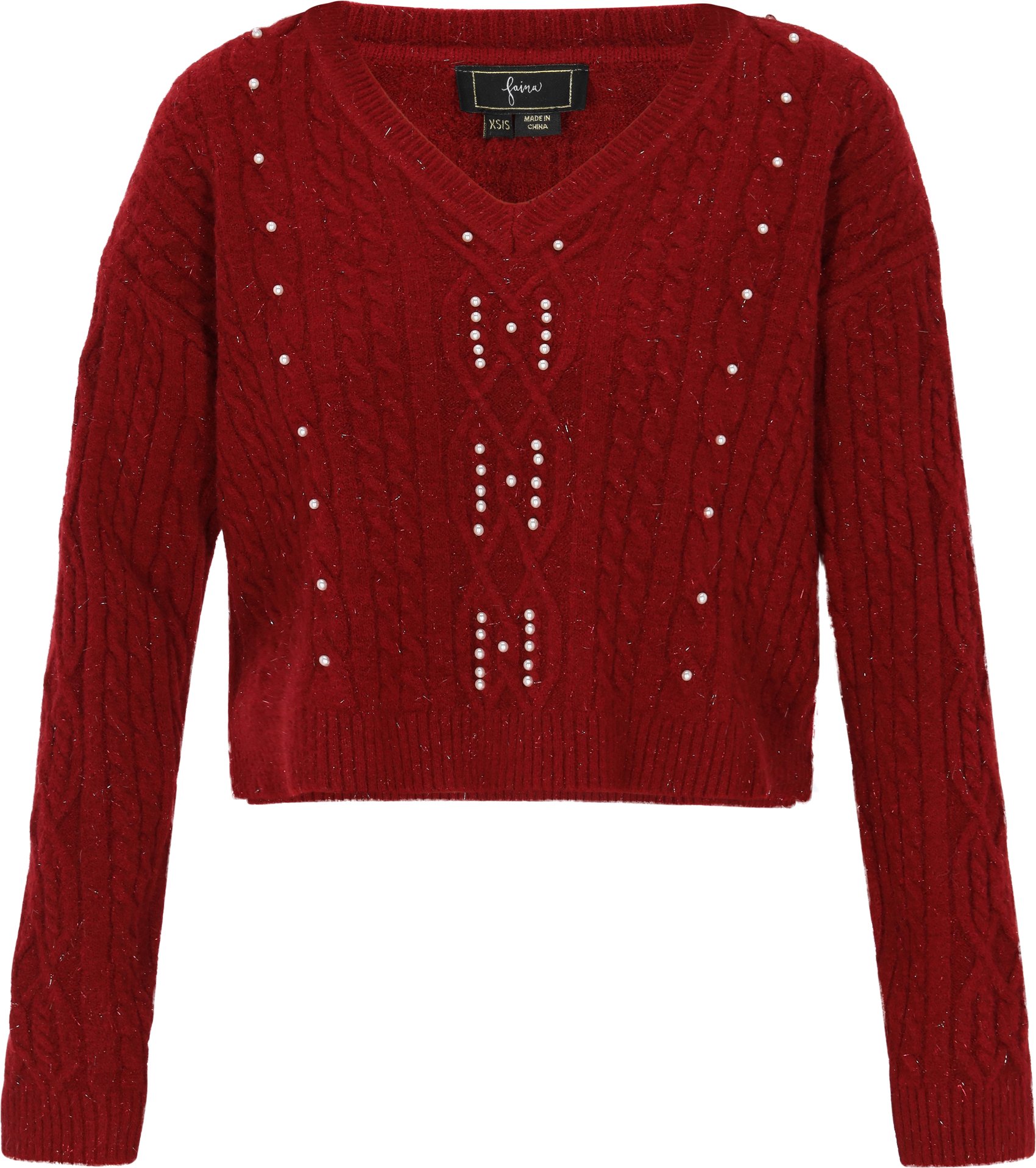 Faina Pullover Frauen Burgund