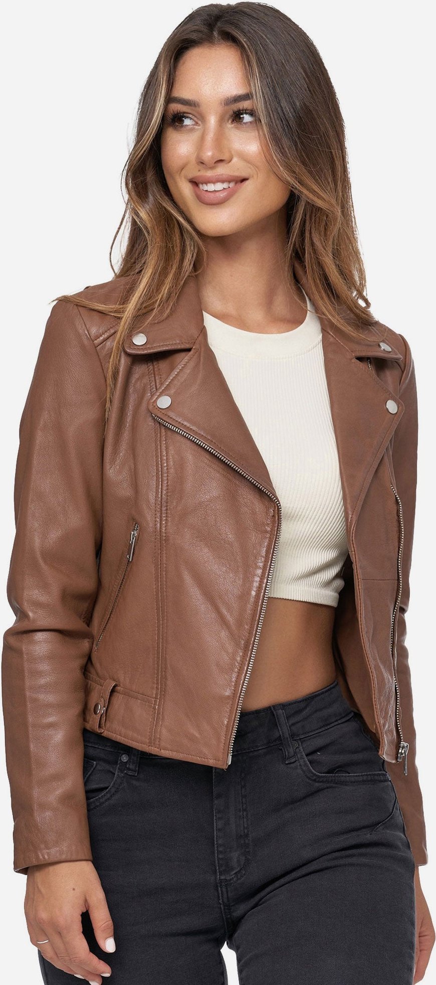 Tazzio Damen Lederjacke
