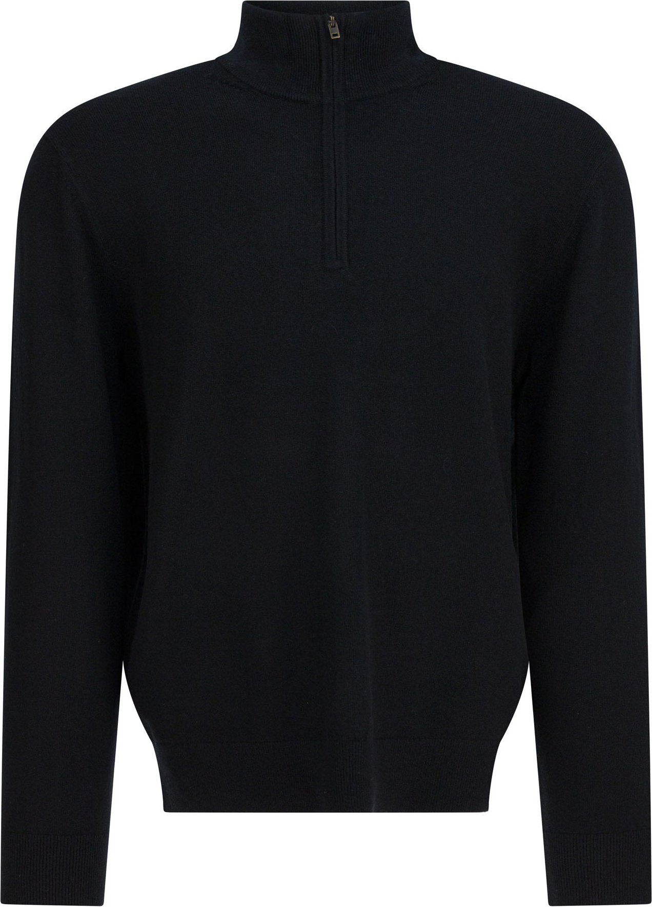 Schwarze Kaschmirstrickwaren