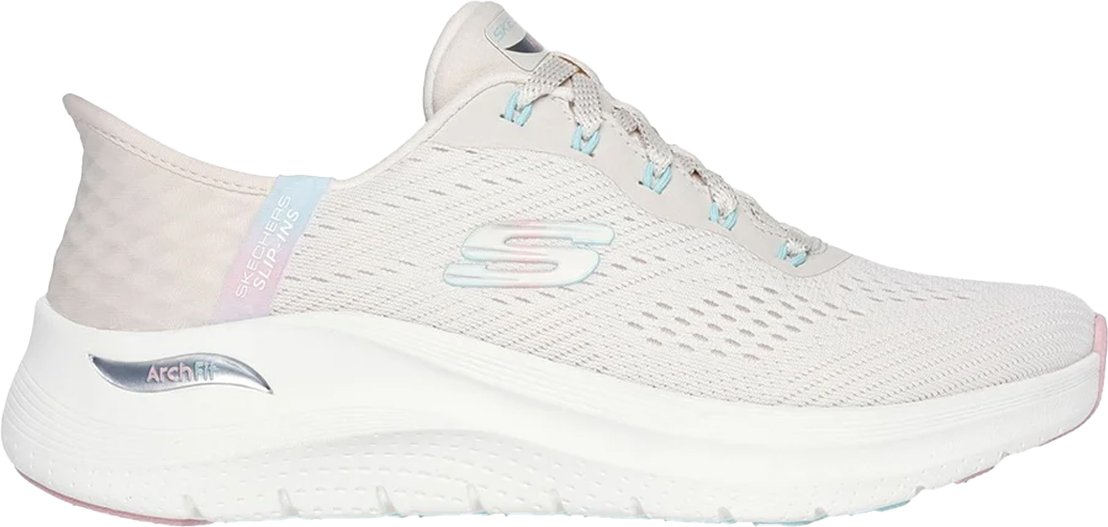 Skechers - Damen Sneaker "Arch Fit 2.0 - Easy Chic" (Natürlich/Pink)