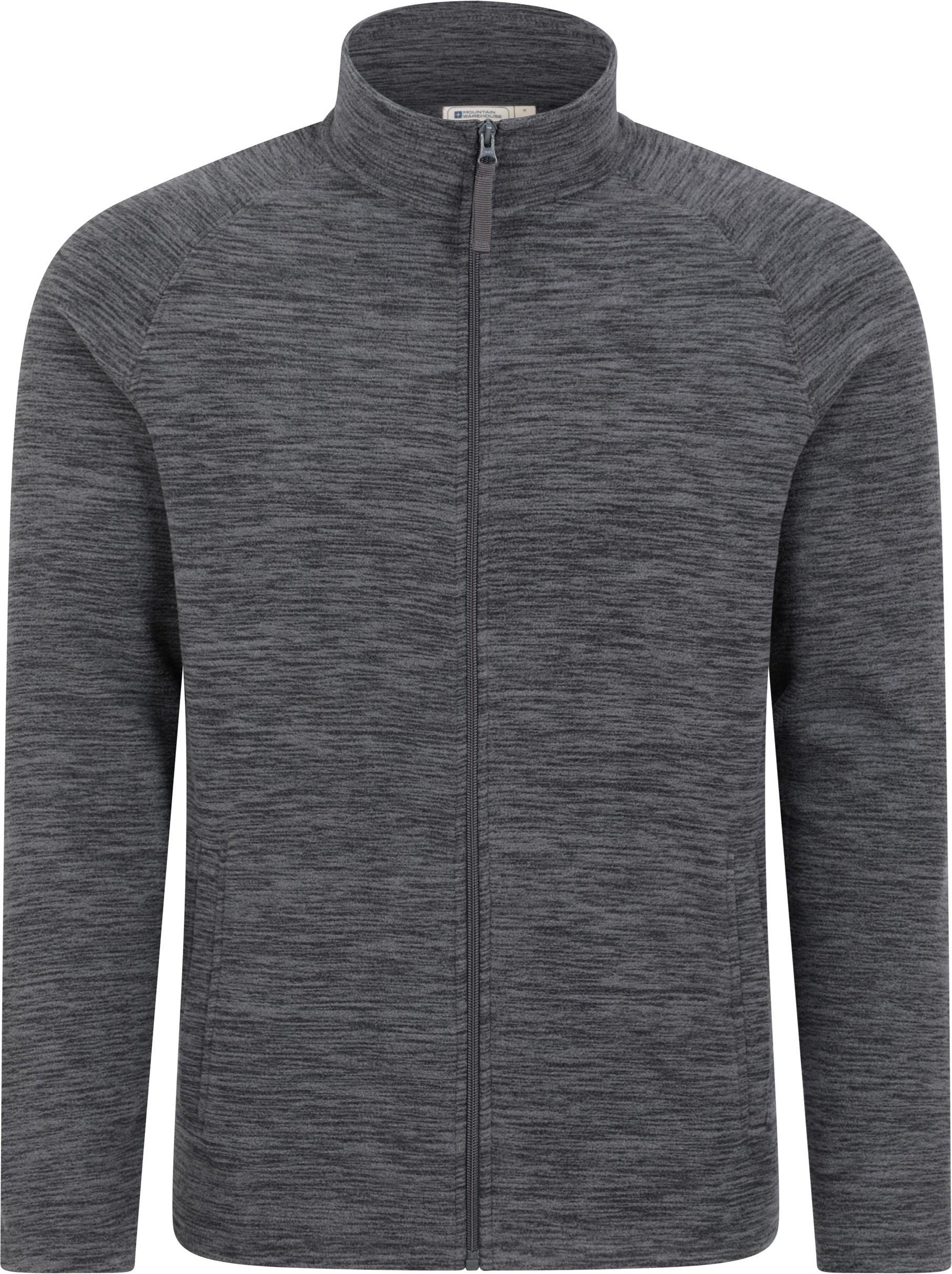 Mountain Warehouse Herren Snowdon II Full Zip Fleece Jacke (dunkelgrau)