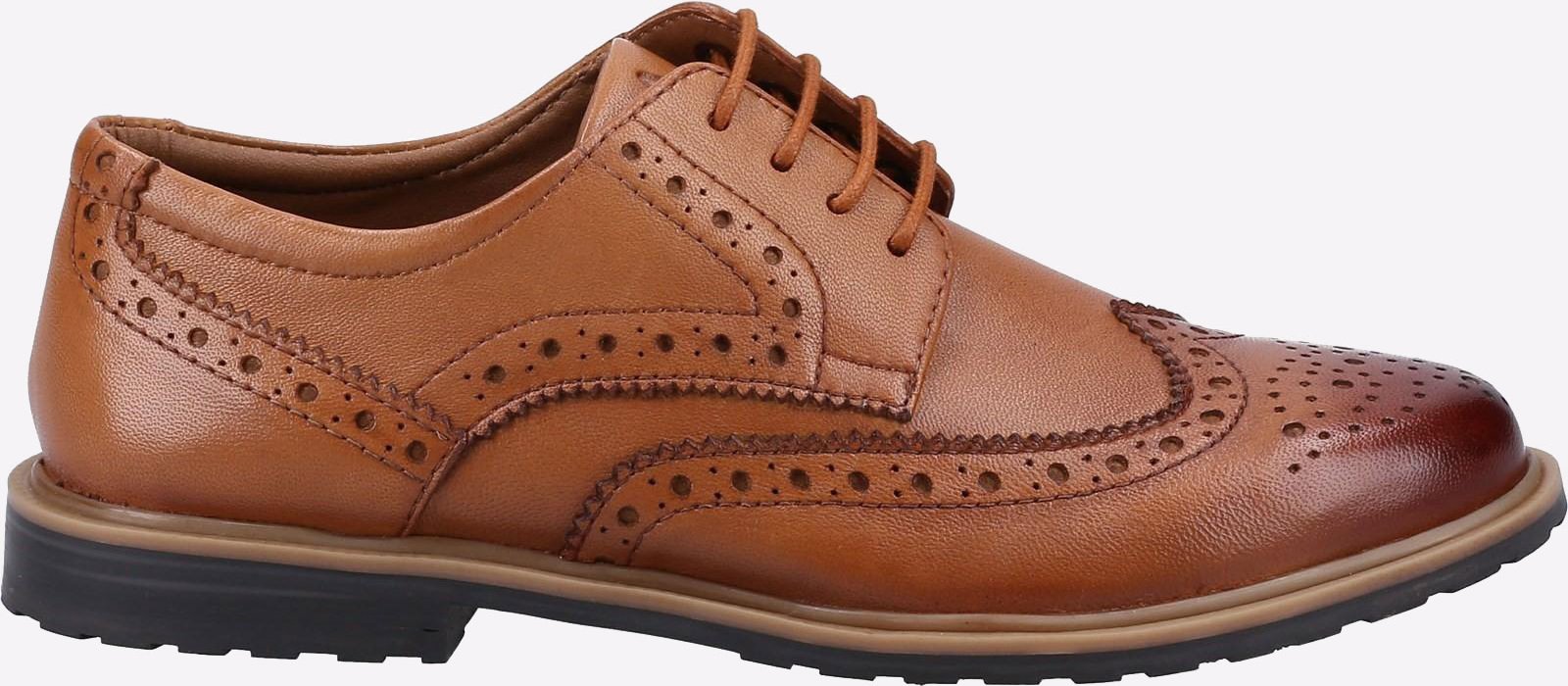 Thumbnail - Hush Puppies Verity Leder Damen Tan Brogues Schuhe
