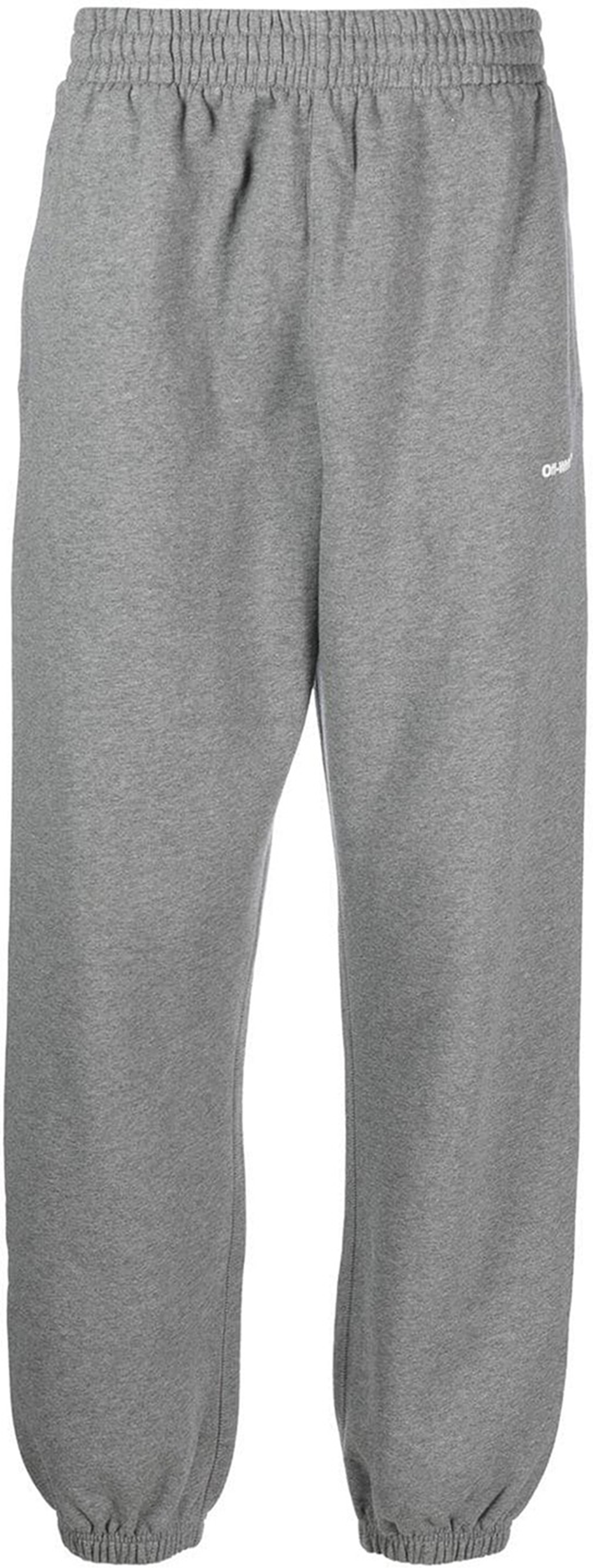 Off-White Wave Outline Diagonal bedruckte Jogger in Grau