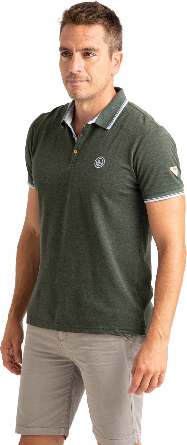Herren Polo-Shirt mit kurzen Ärmeln, Baumwoll-Melange-Strick PRI2636