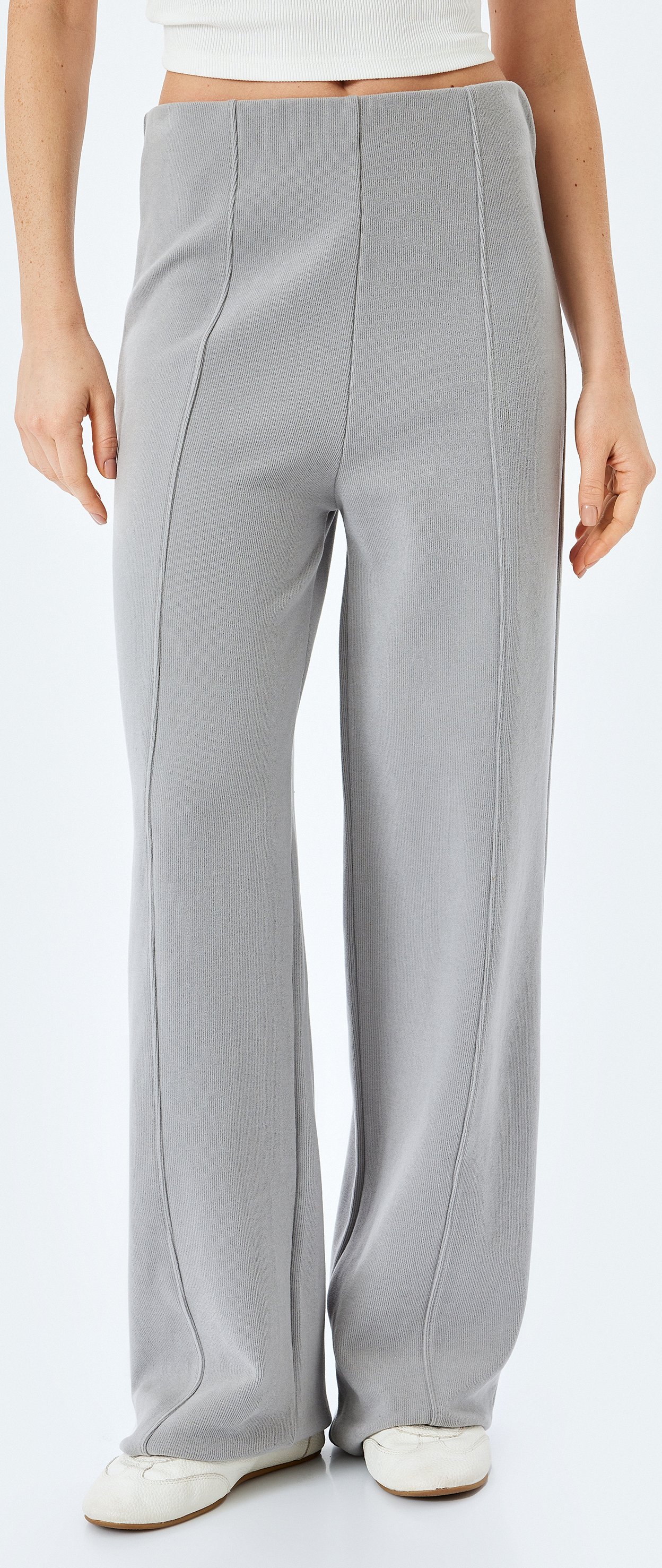 Koton Hose Normale Leibhöhe Wide Leg Hose