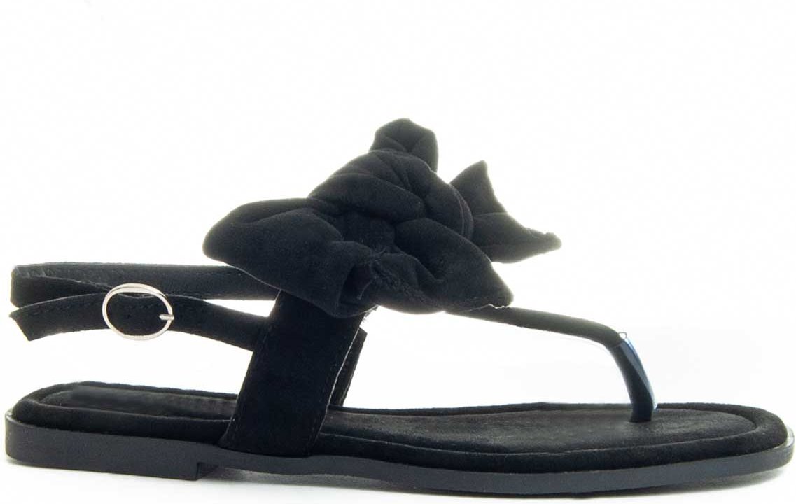 Montevida Flache Sandale Flipp4 in Schwarz