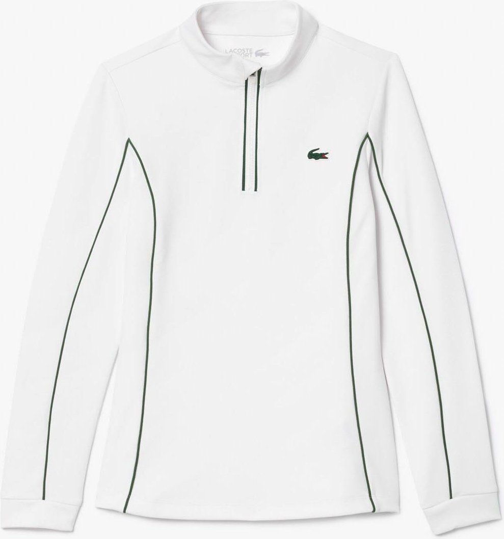 Lacoste - Sweatshirt für Damen,Geschichtet - TennisSchmal (Weiß/Grün)
