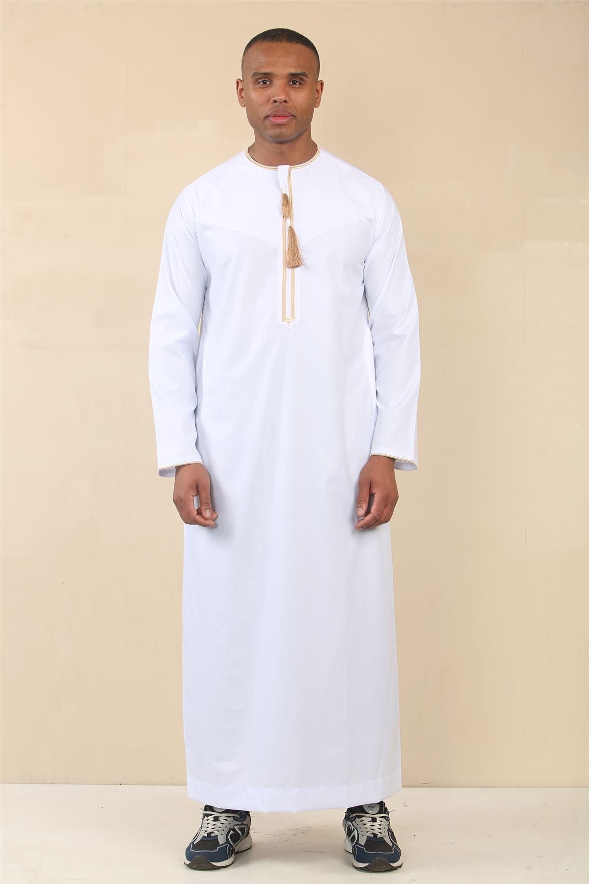 Herren Oman Eid White Thobe Saudi Emirati Jubba Robe
