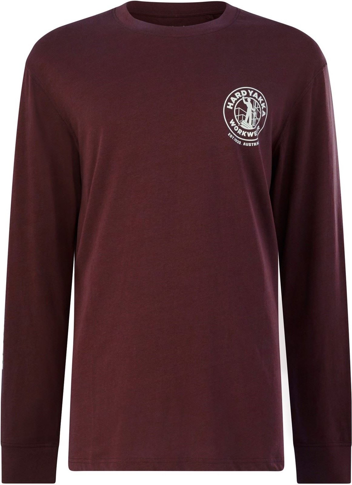 Hard Yakka Heritage Icon Baumwoll Herren Rot T-Shirt