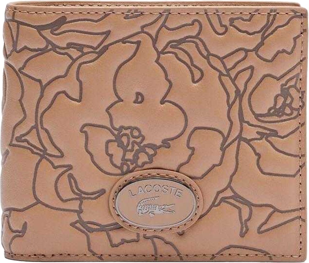 Lacoste - "Holiday Billfold" Brieftasche Leder (Braun)