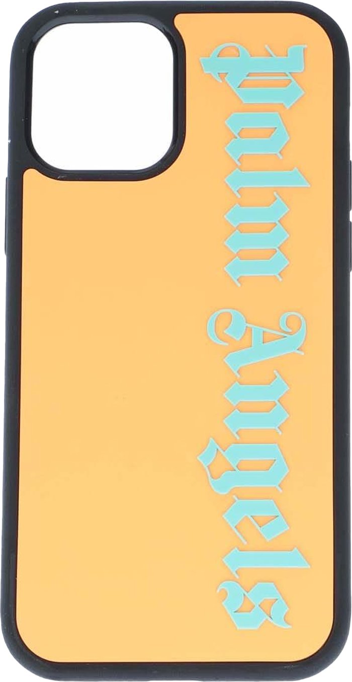 Palm Angels - Handyhülle "Classic", Logo (Orange/Fluoreszierendes Grün)