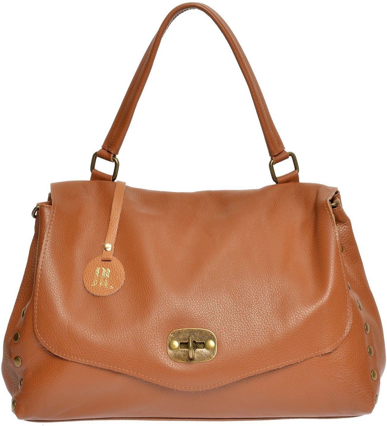 Anna Luchini Braune Lederhandtasche