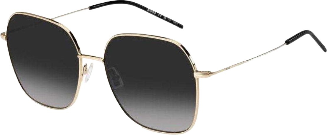Hugo Boss - Rechteck-Sonnenbrille für Damen, Metall (Schwarz)