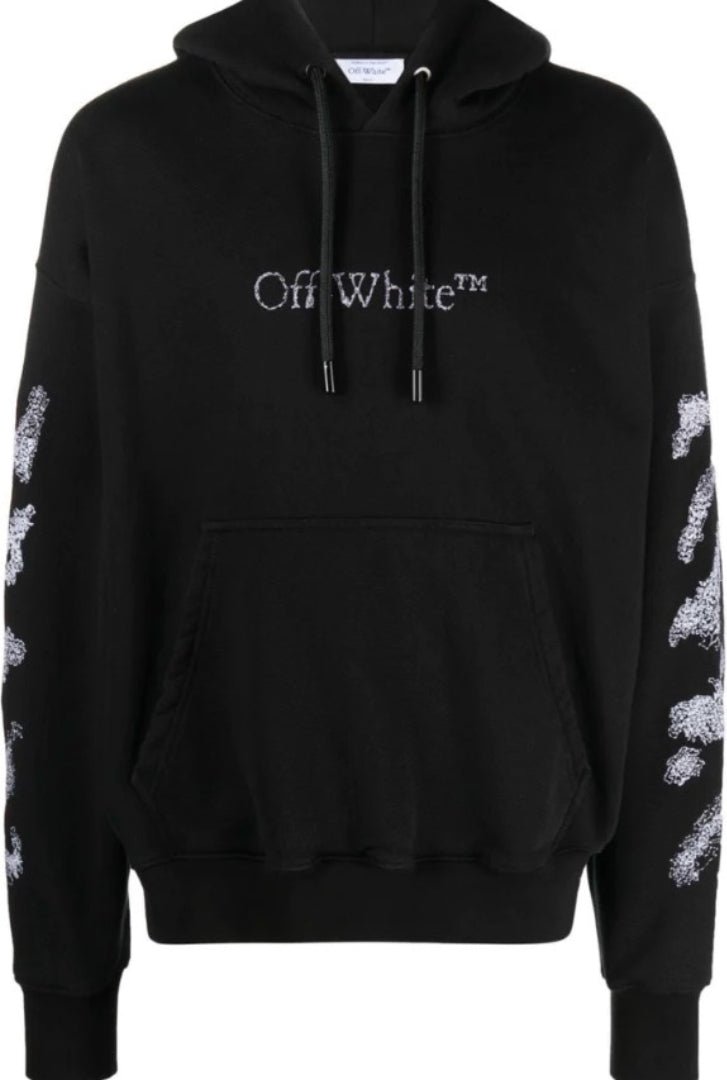 Off-white Diags Bit Book Skate Hoodie Schwarz
