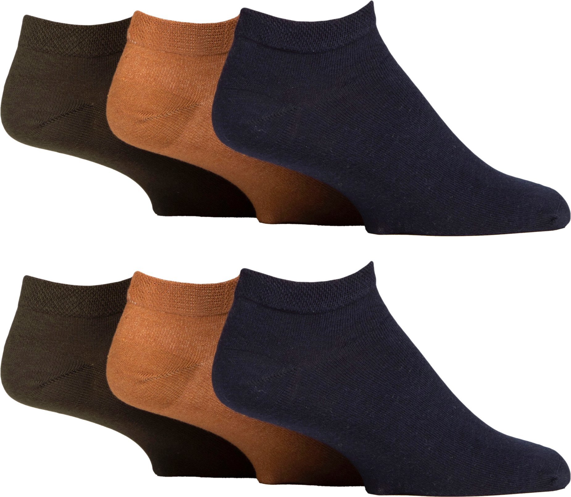 Thumbnail - 6er Pack Herren Diabetiker Trainingssocken | Lockere Oberkante breite Knöchelsocken