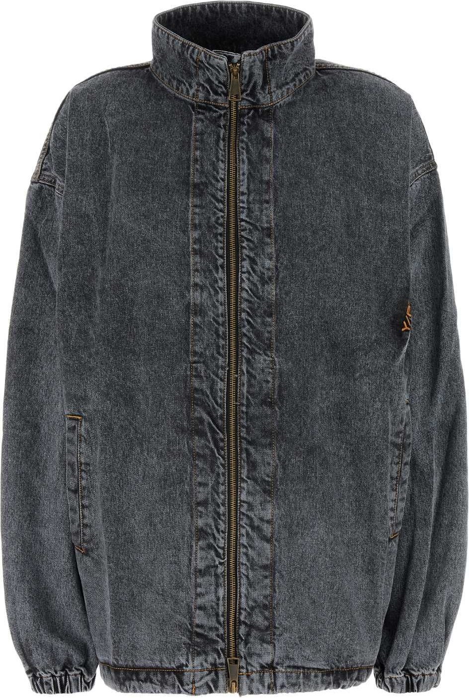 Schwarze Denim-Jacke