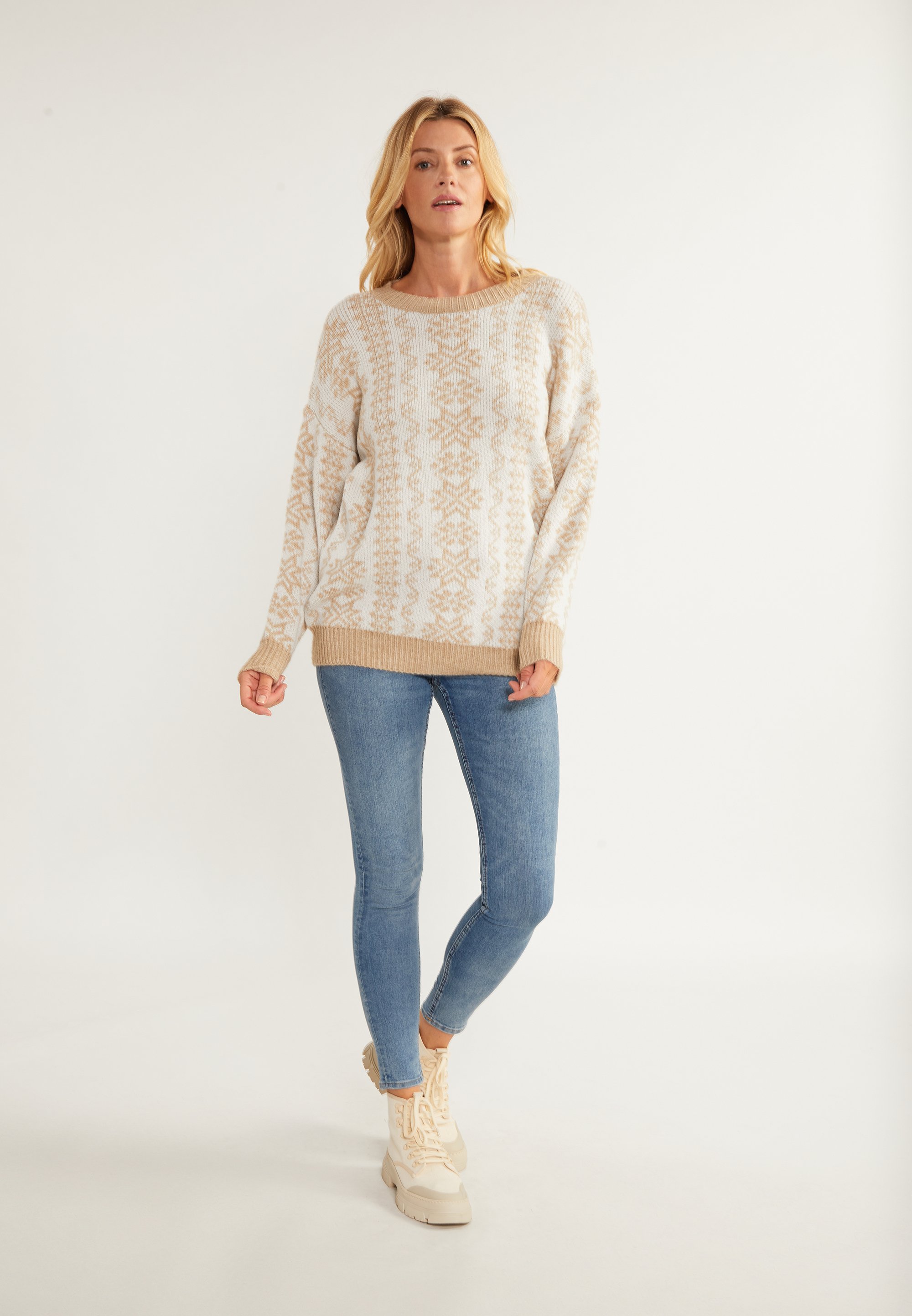 usha BLUE LABEL Pull oversize en tricot lynnea
